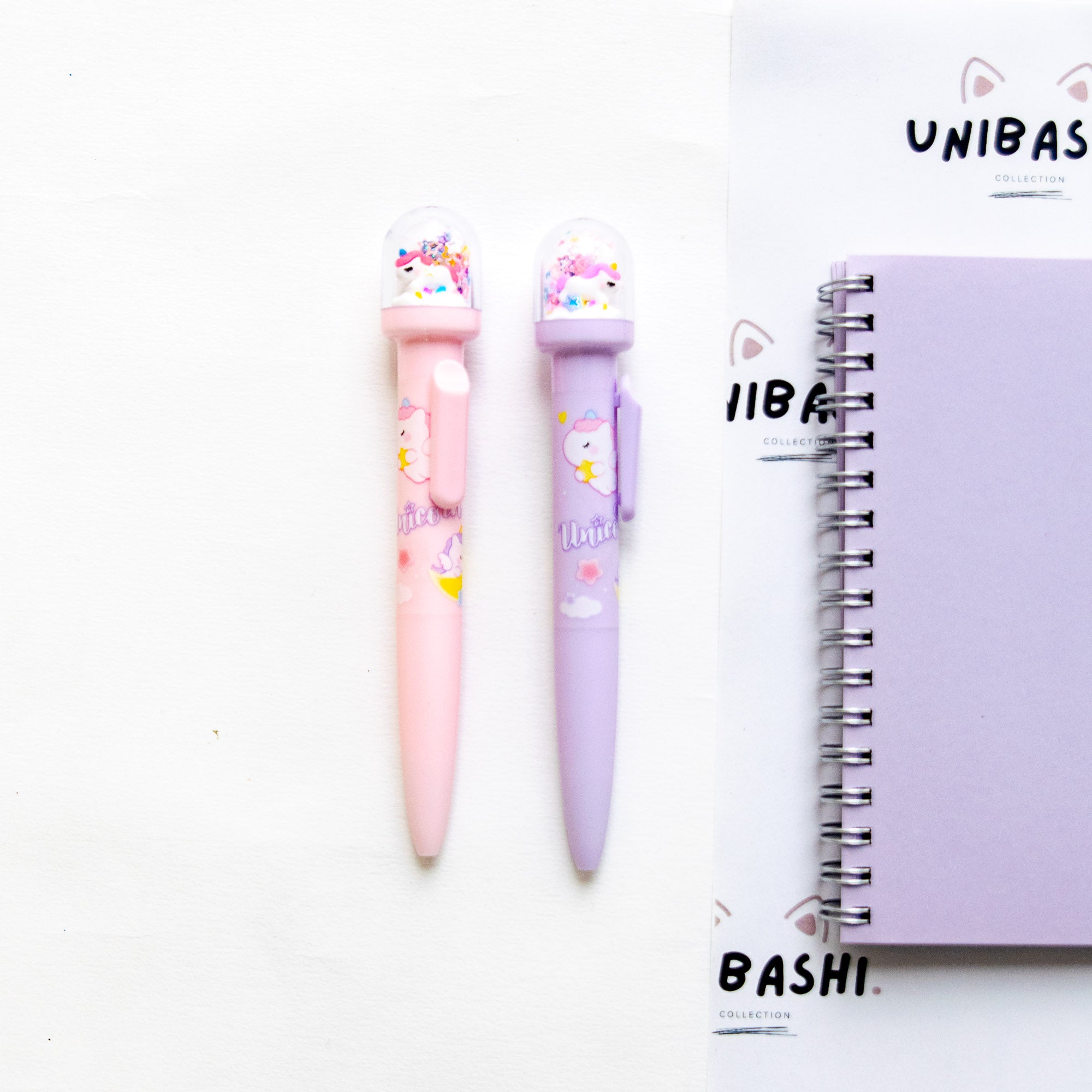 Stylo Kawaii Boule à neige – Licorne