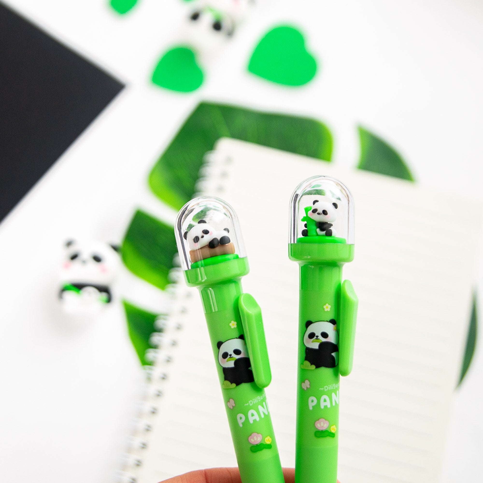 Stylo Kawaii Boule à neige – Panda