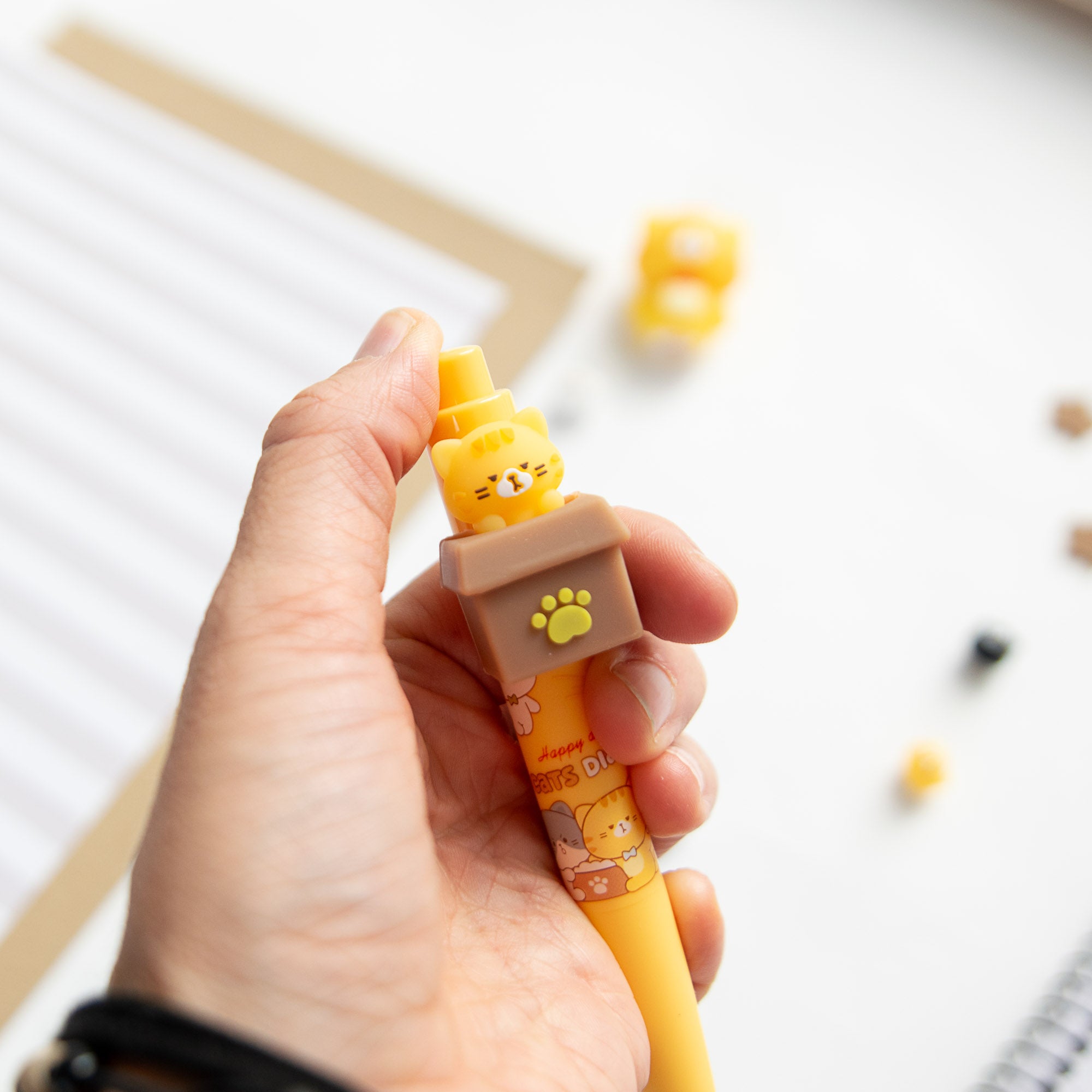 Stylo Surprise Kawaii - Chat en Boîte