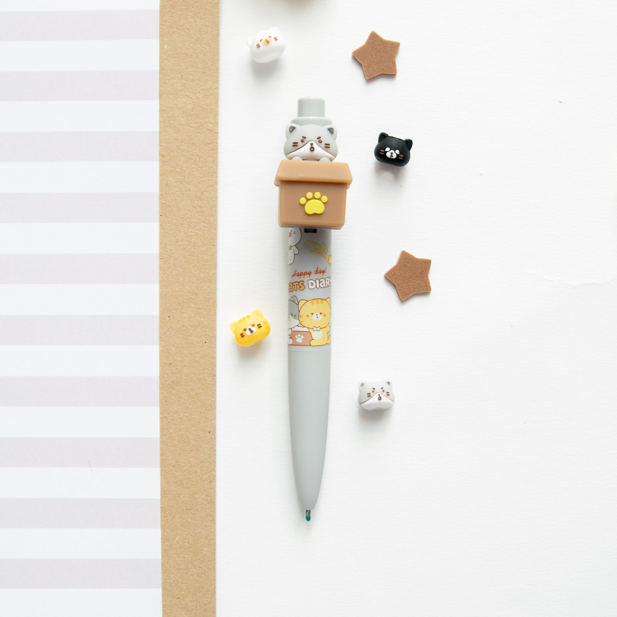 Stylo Surprise Kawaii - Chat en Boîte