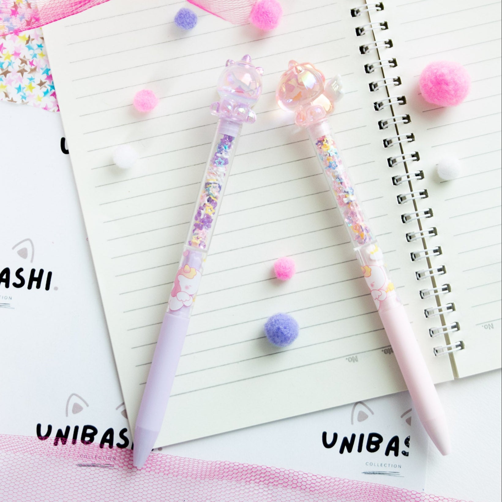 Stylo Gel Kawaii Cristal - Licorne & Paillettes