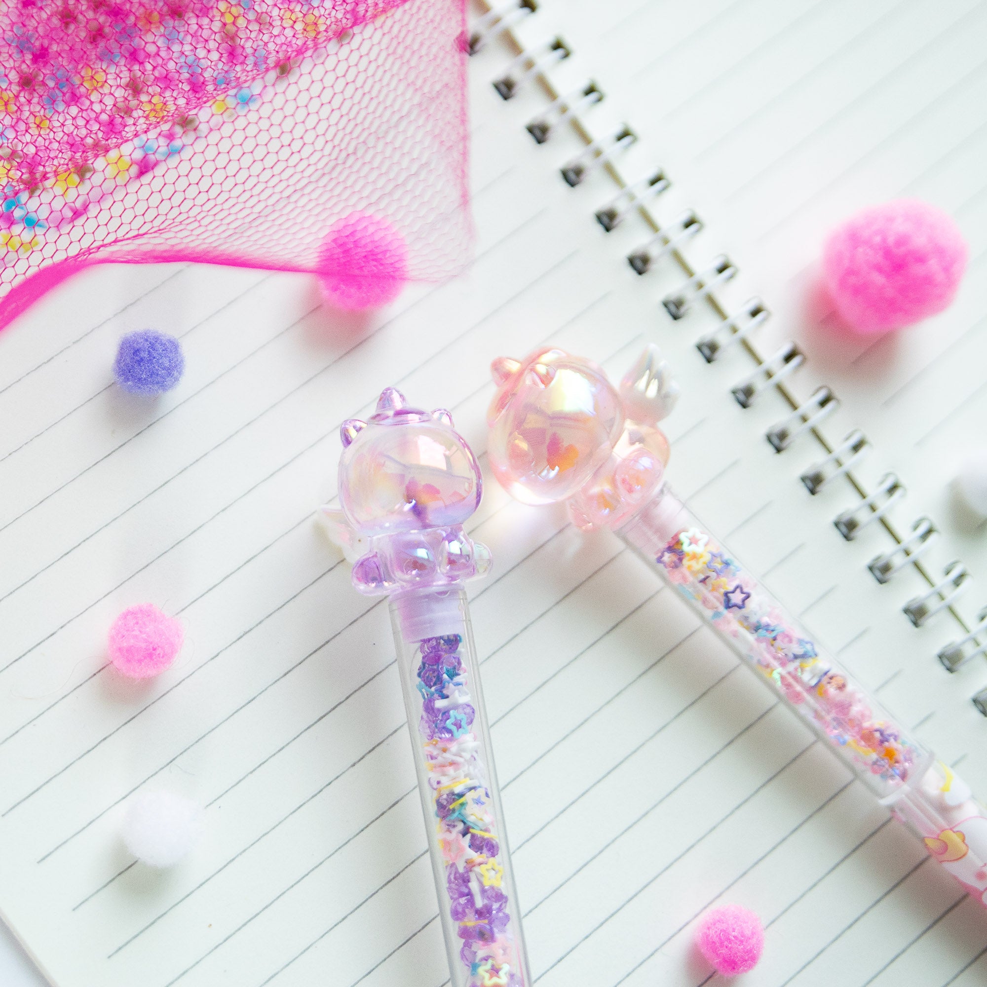Stylo Gel Kawaii Cristal - Licorne & Paillettes
