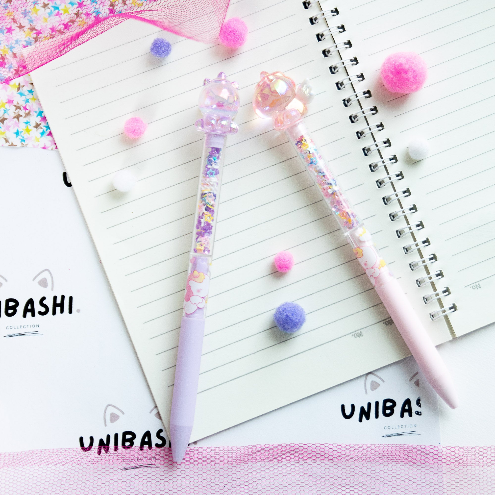 Stylo Gel Kawaii Cristal - Licorne & Paillettes