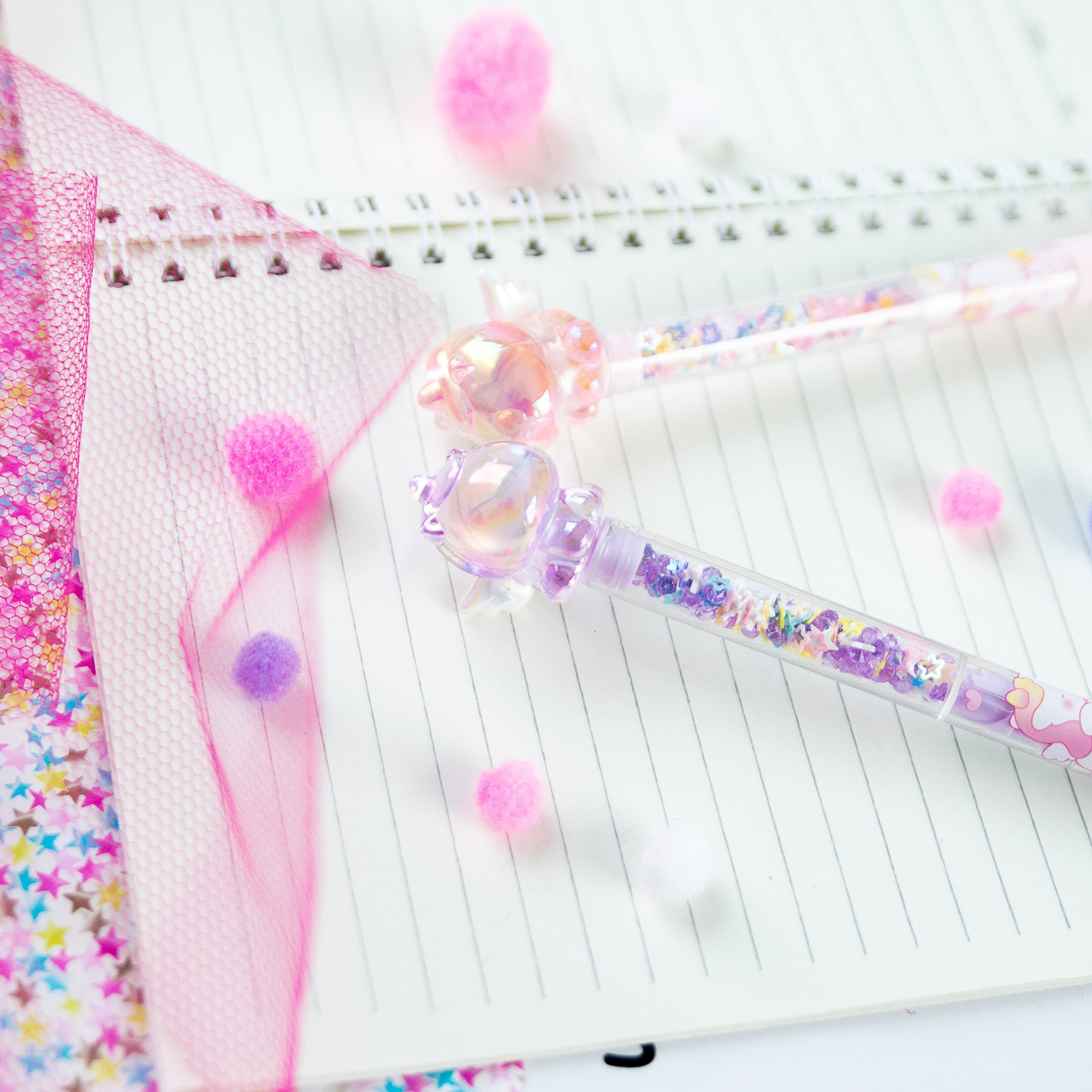 Stylo Gel Kawaii Cristal - Licorne & Paillettes