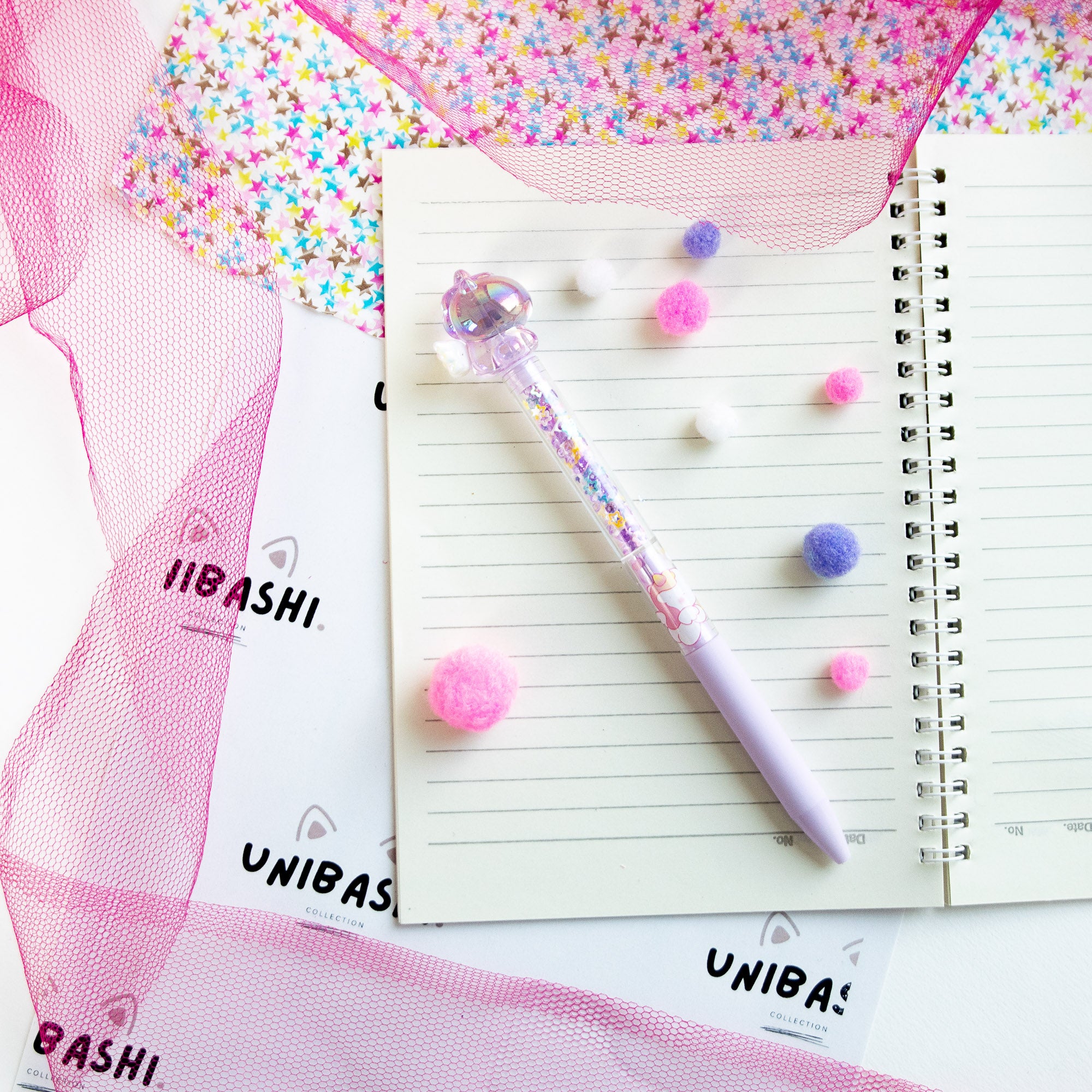 Stylo Gel Kawaii Cristal - Licorne & Paillettes