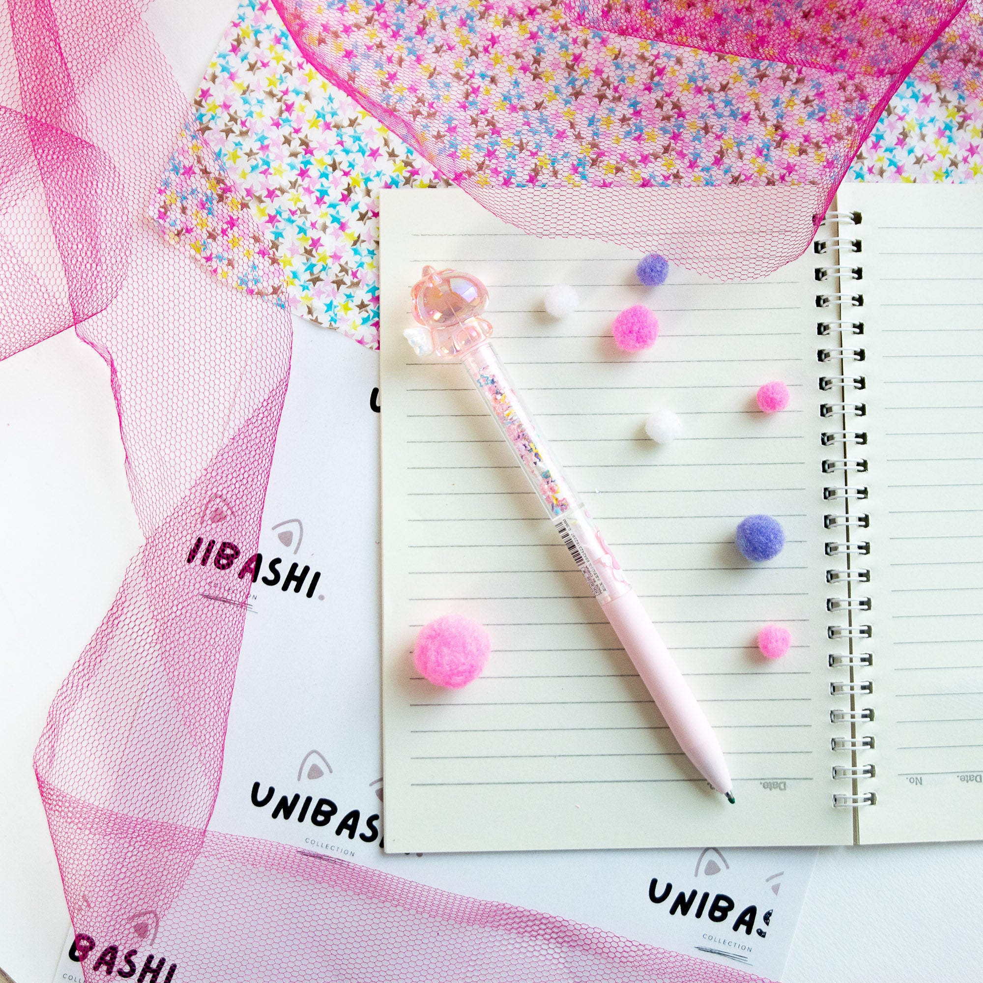 Stylo Gel Kawaii Cristal - Licorne & Paillettes