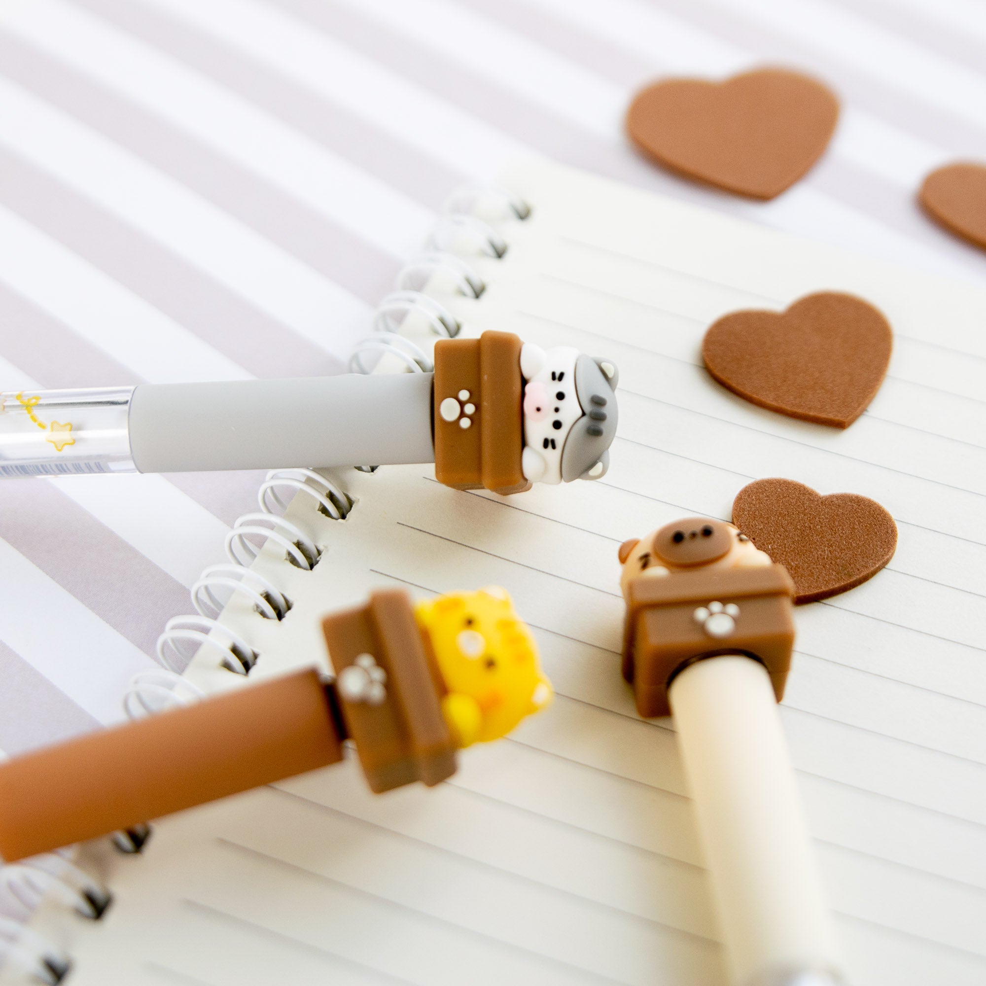 Stylo Effaçable et Anti Stress - Chat Curieux Tournicoti