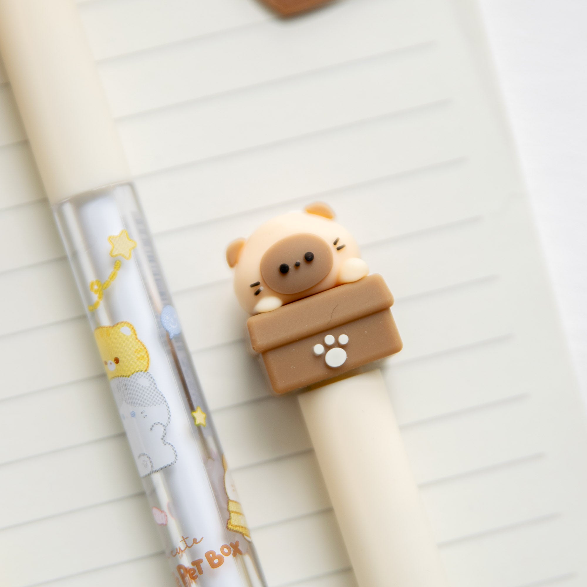 Stylo Effaçable et Anti Stress - Chat Curieux Tournicoti