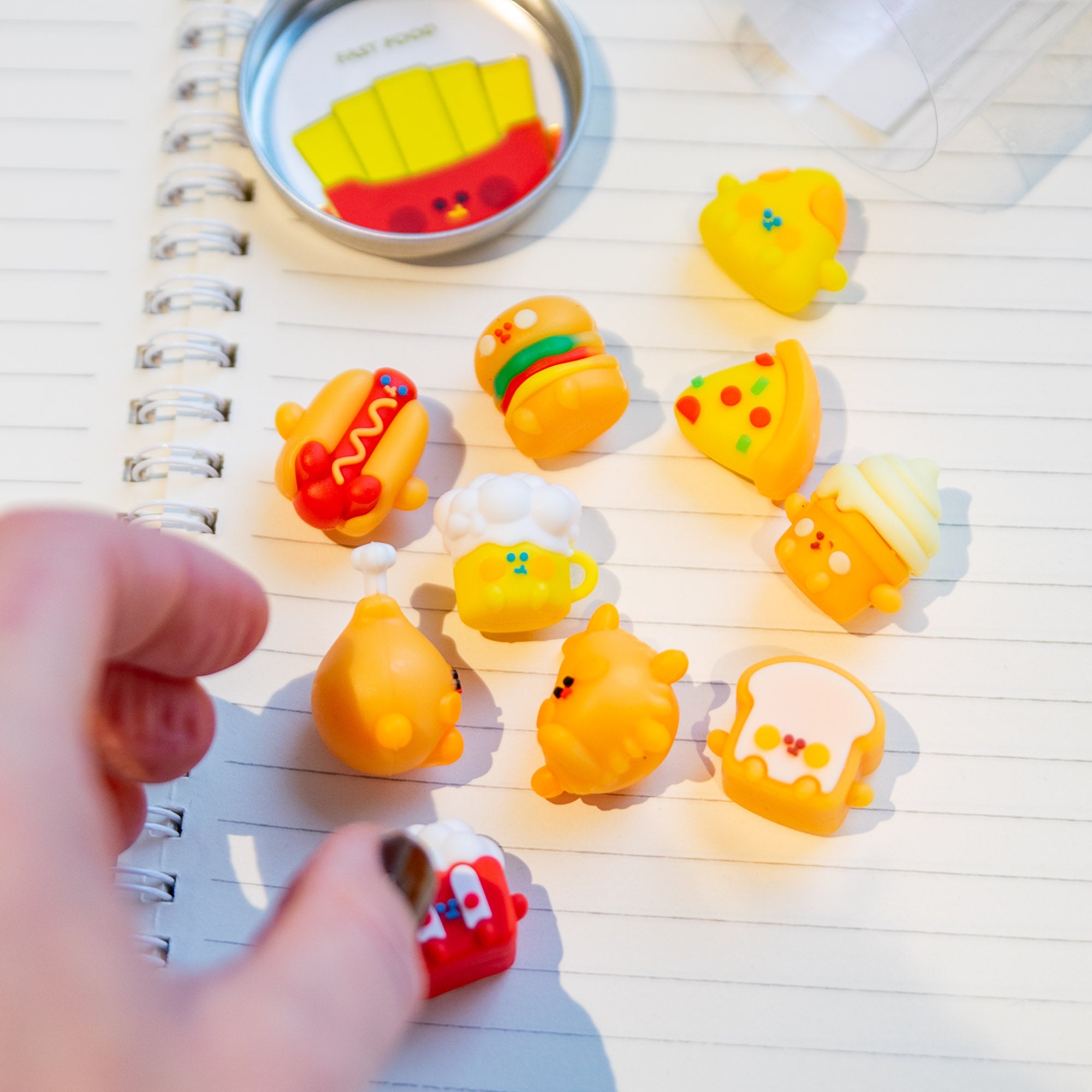 Mini Gomme Kawaii Fast Food (x12)