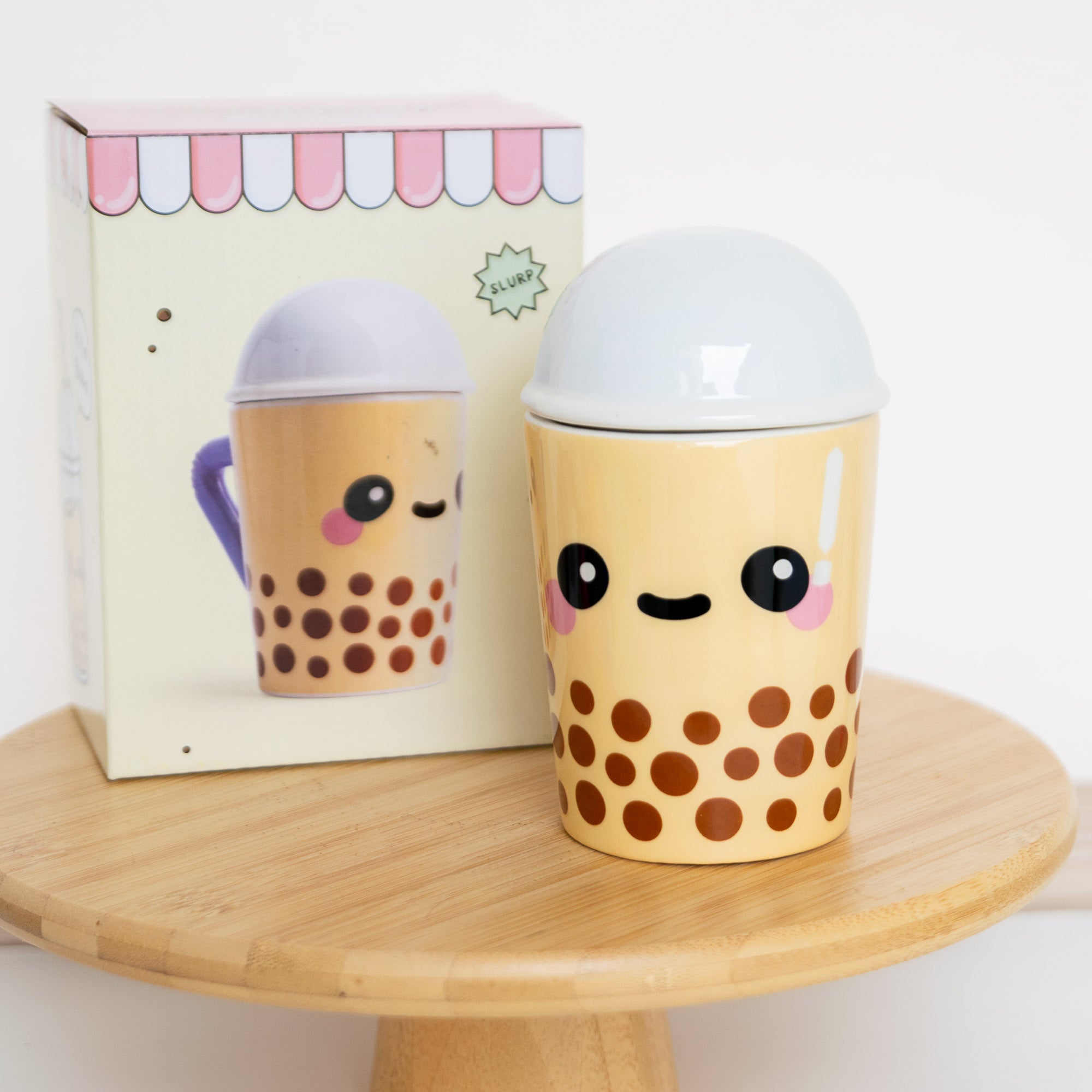 Mug avec Couvercle - Boba le Bubble Tea
