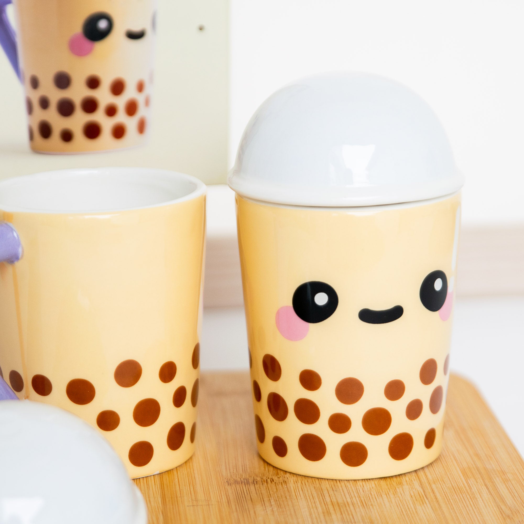 Mug avec Couvercle - Boba le Bubble Tea