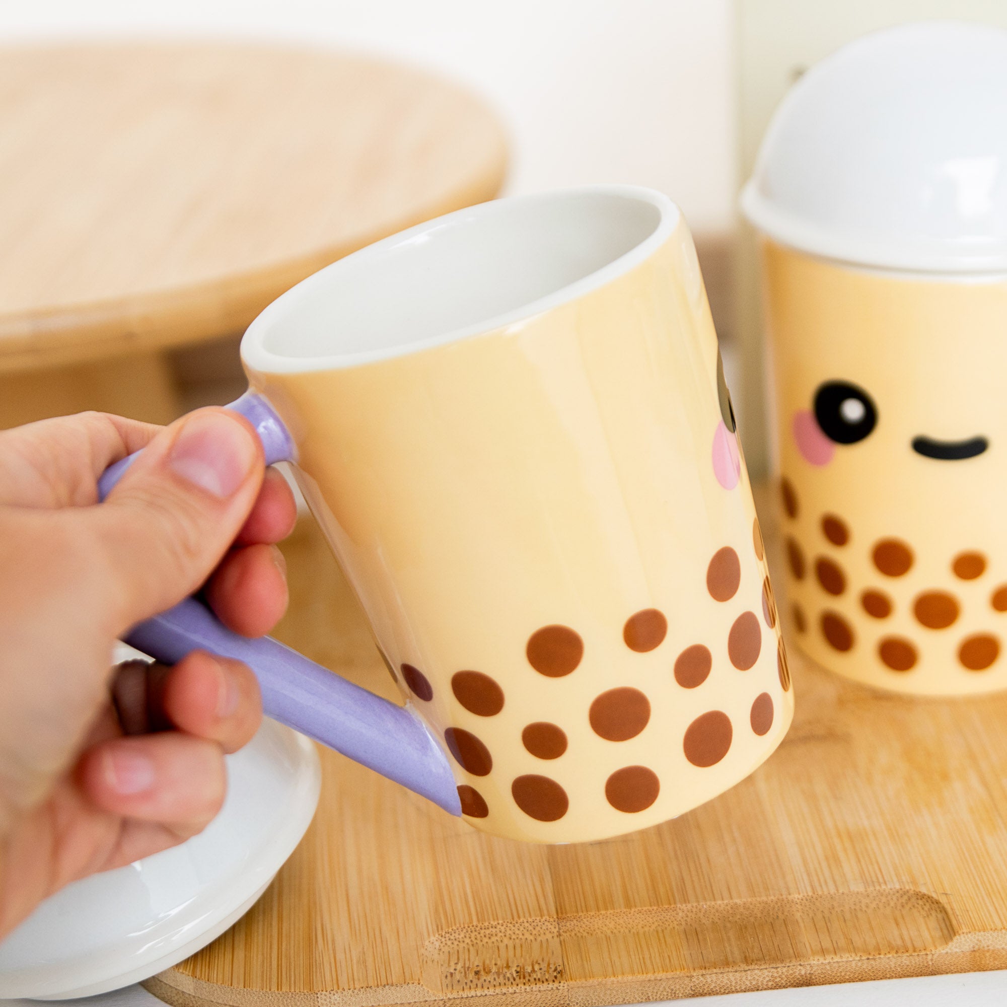 Mug avec Couvercle - Boba le Bubble Tea