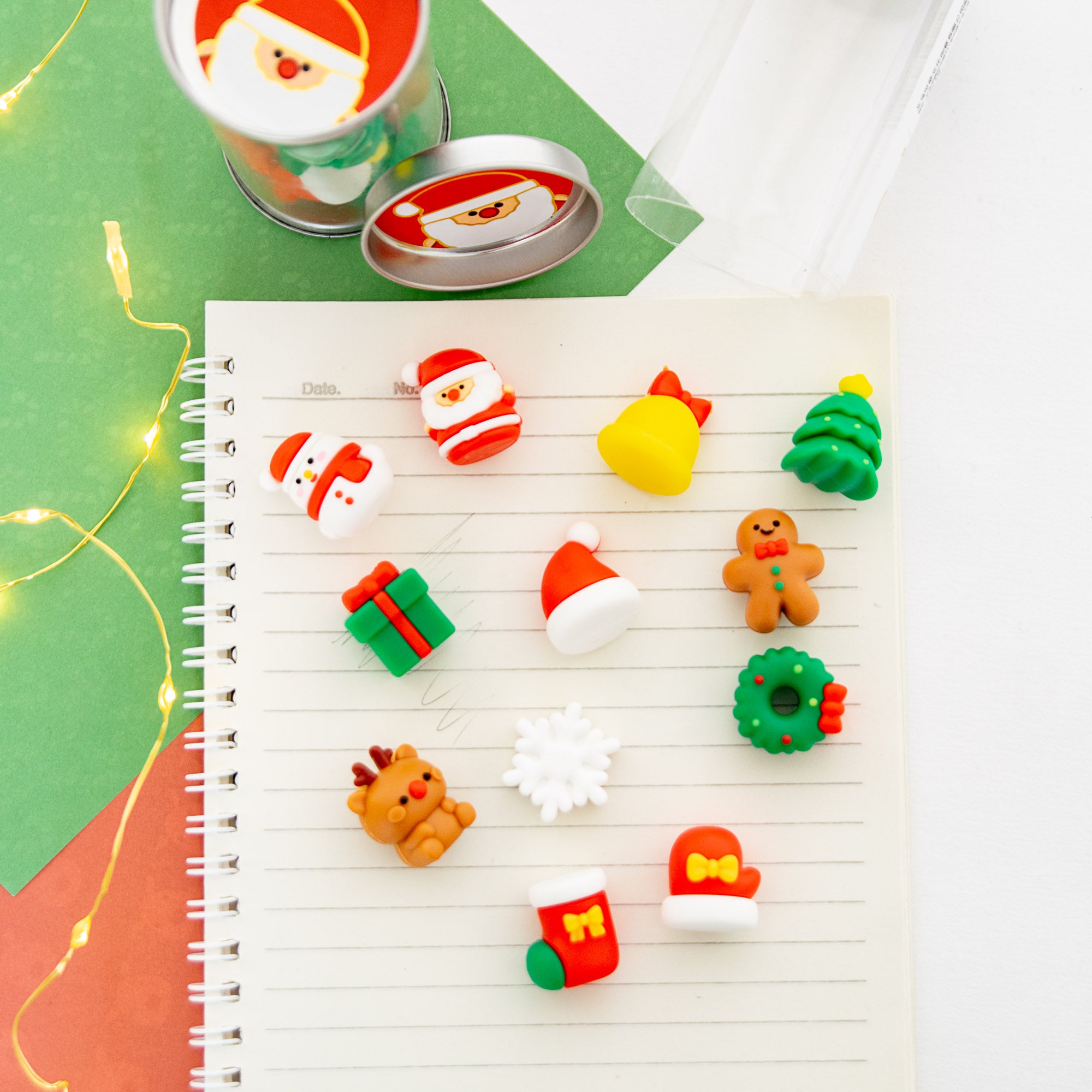 Mini Gomme Kawaii Noël (x12)