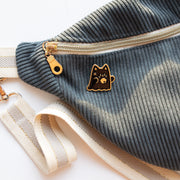 Pin's Chat Fantôme Noir