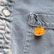 Pin's Chat Tête de Citrouille