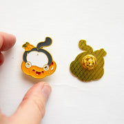 Pin's Chat Citrouille