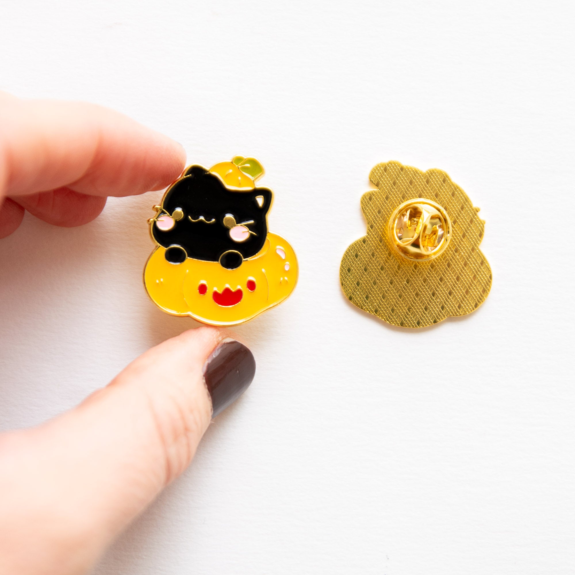 Pin's Chat & Citrouille