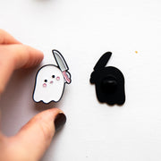 Pin's Fantôme & Couteau