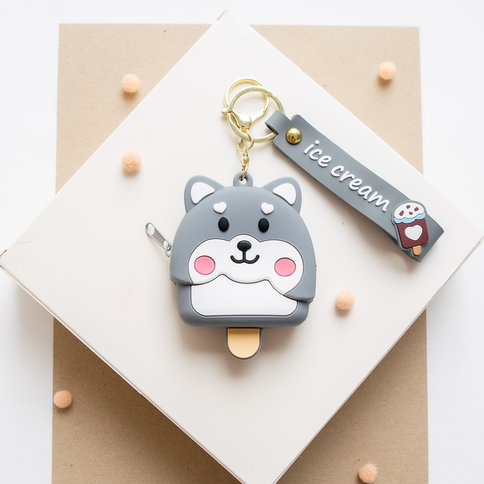 Porte Monnaie en silicone Glace Shiba Inu