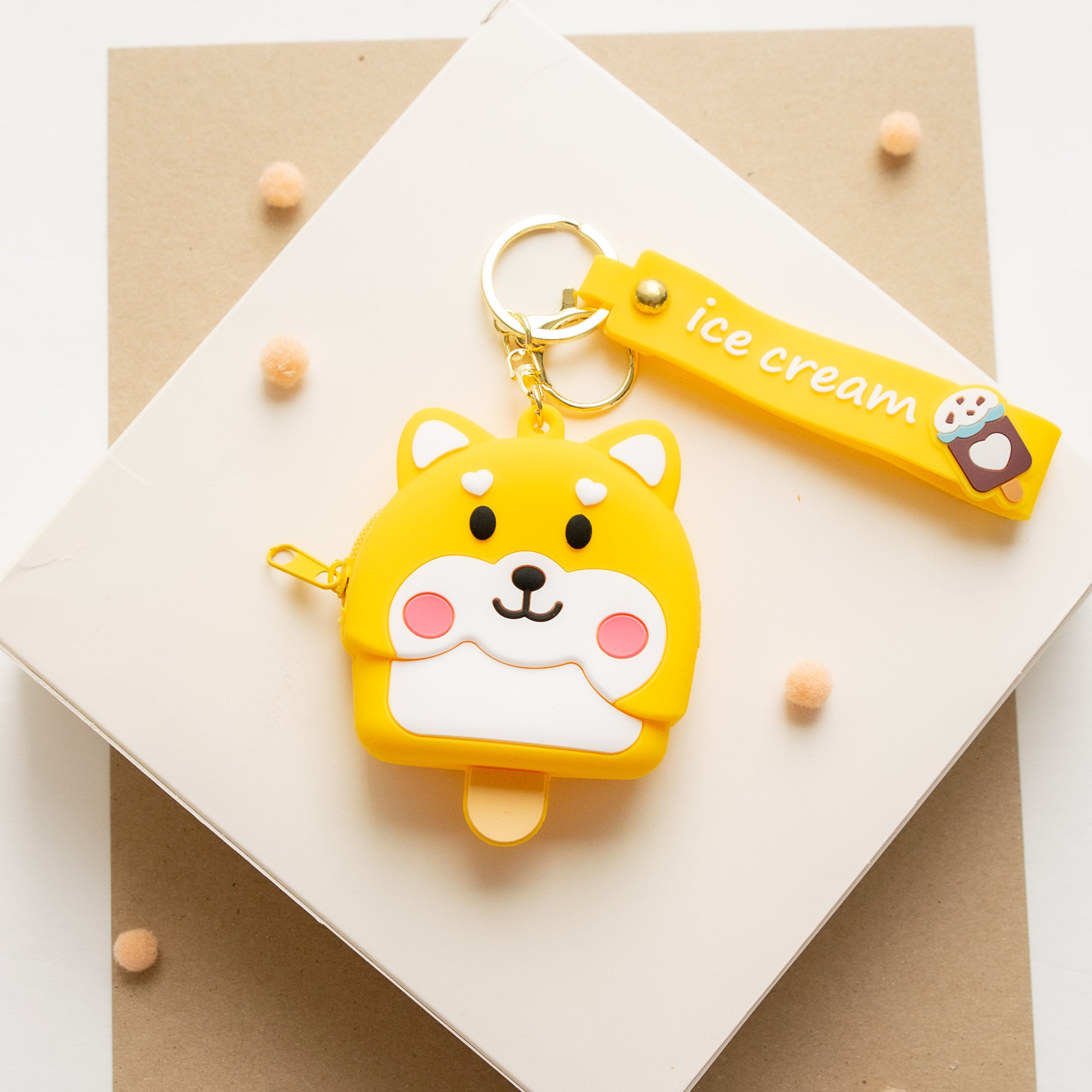 Porte Monnaie en silicone Glace Shiba Inu