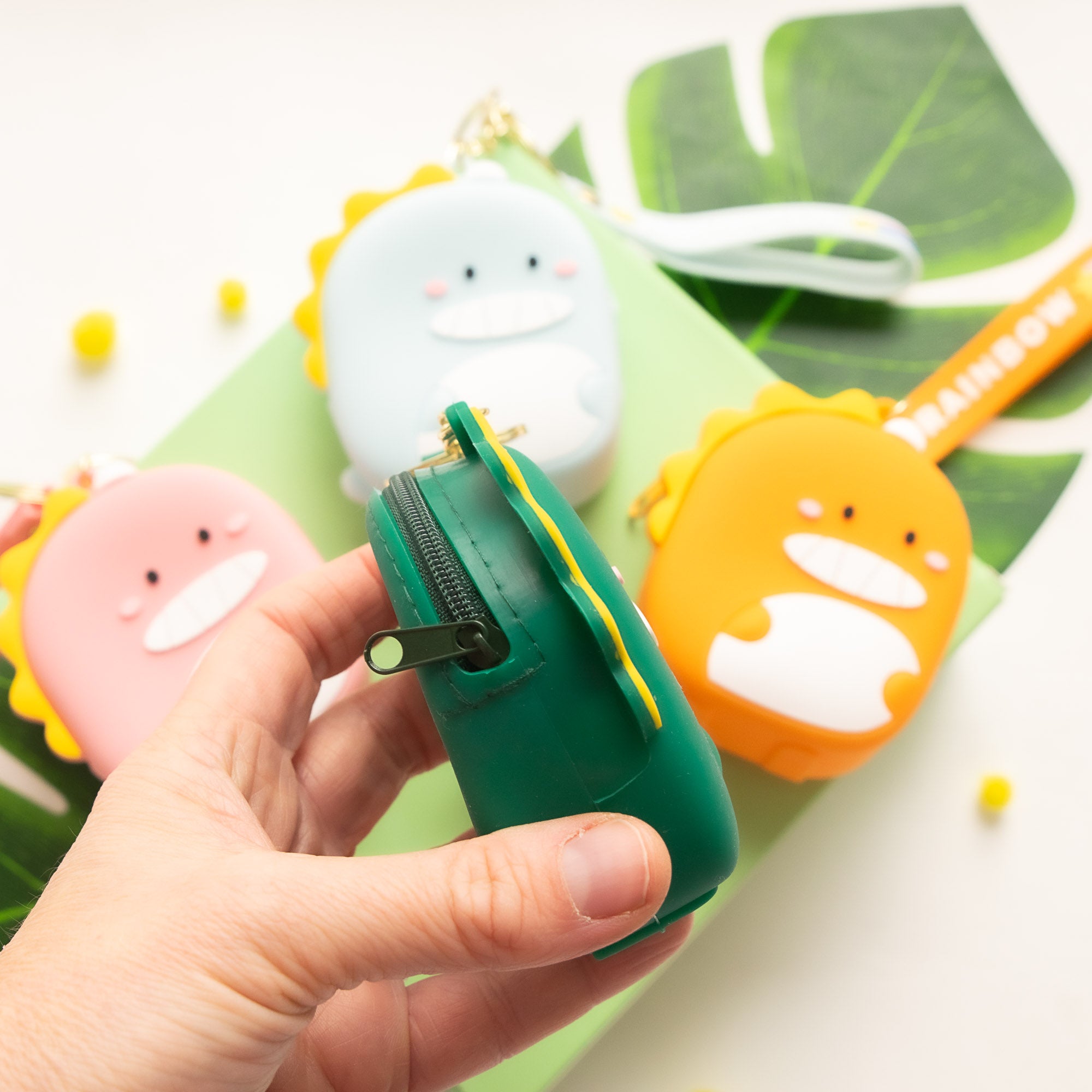 Porte Monnaie en silicone Dinosaure