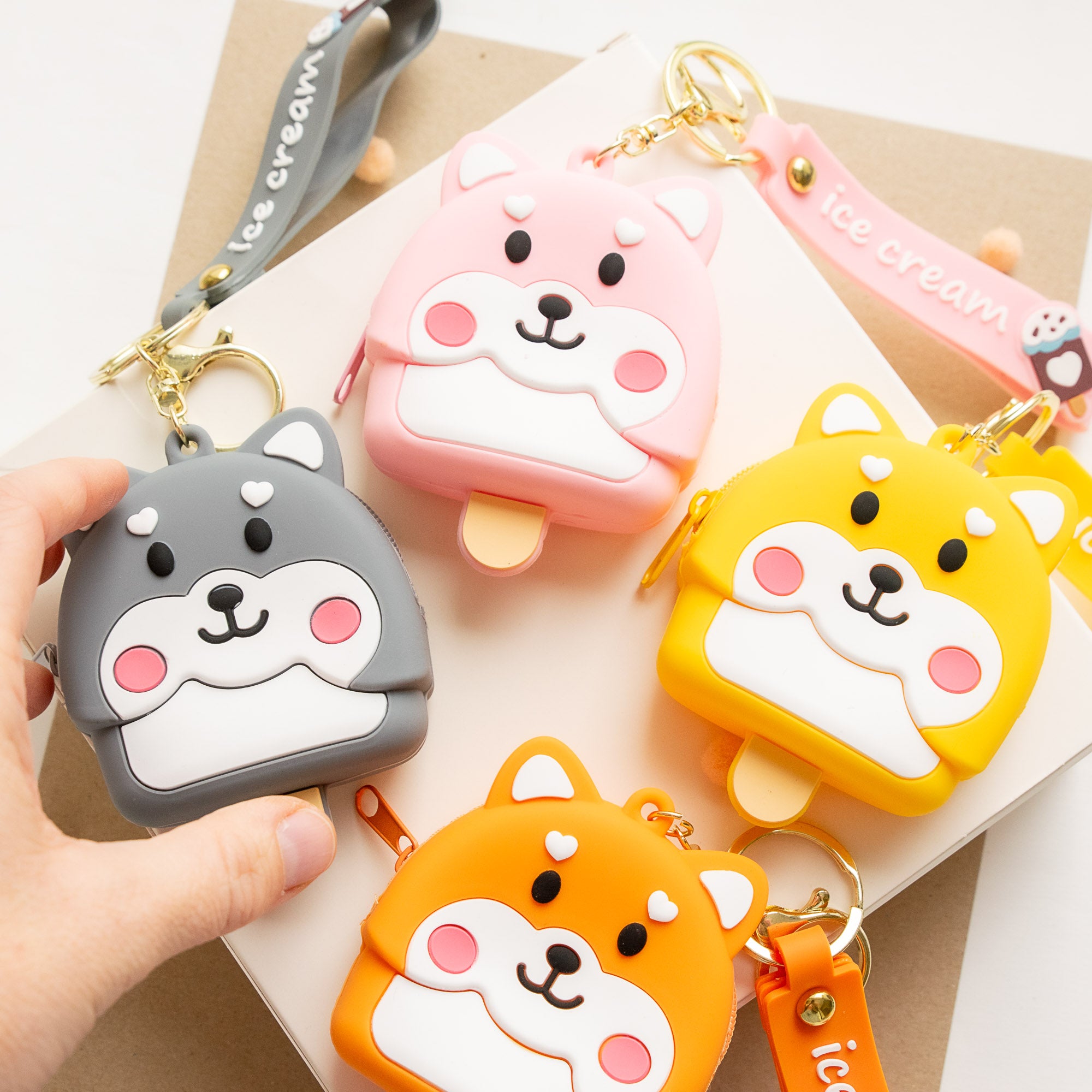 Porte Monnaie en silicone Glace Shiba Inu