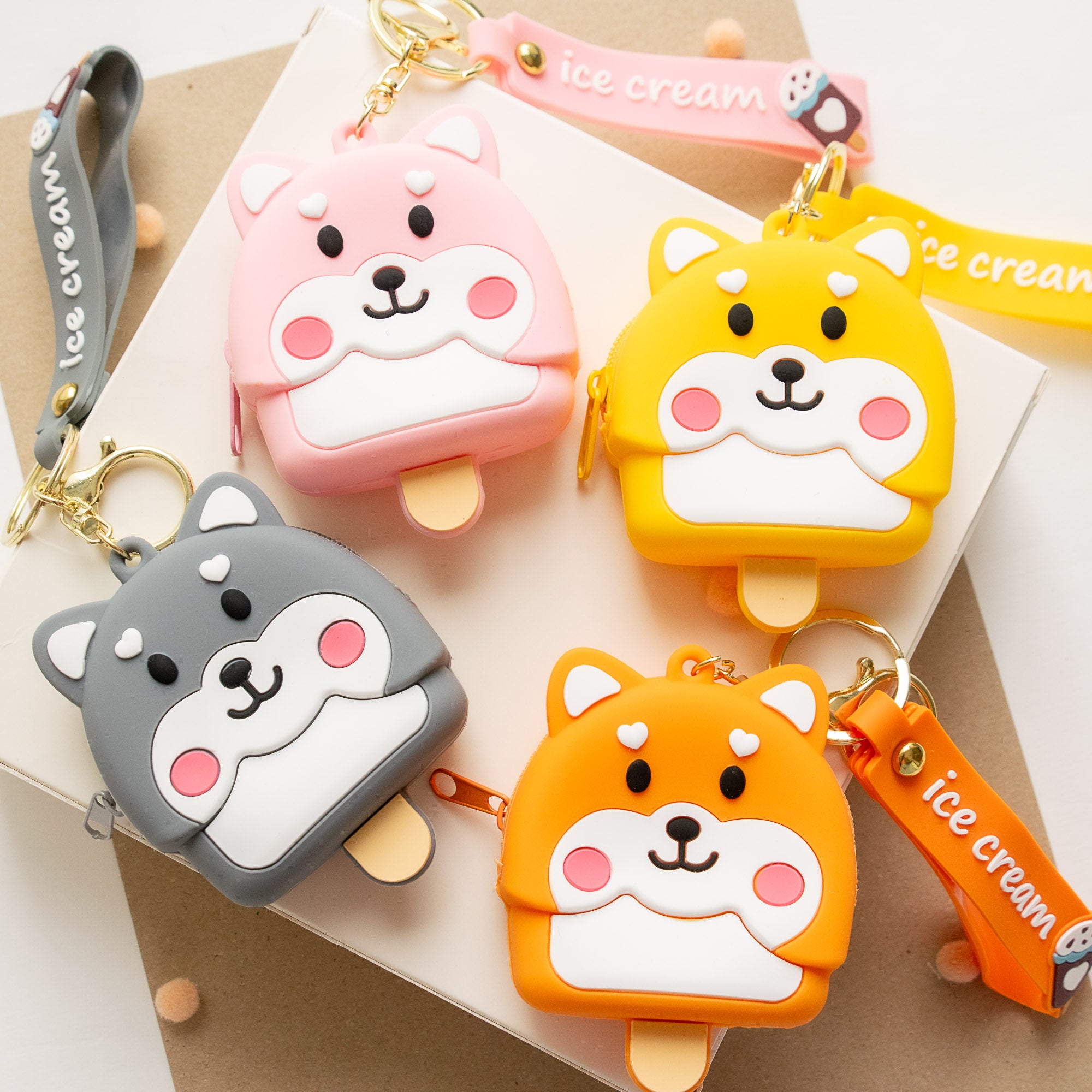 Porte Monnaie en silicone Glace Shiba Inu