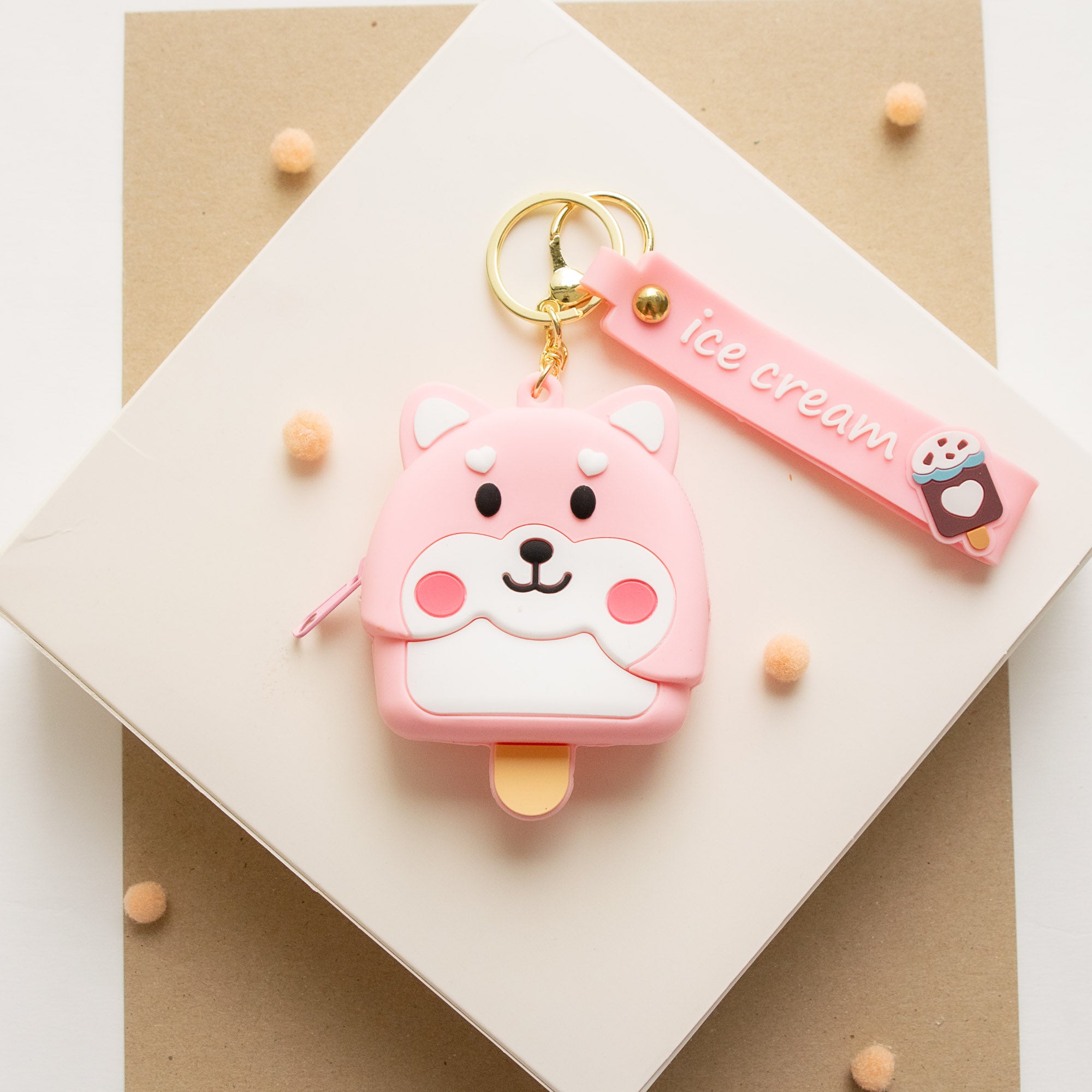 Porte Monnaie en silicone Glace Shiba Inu