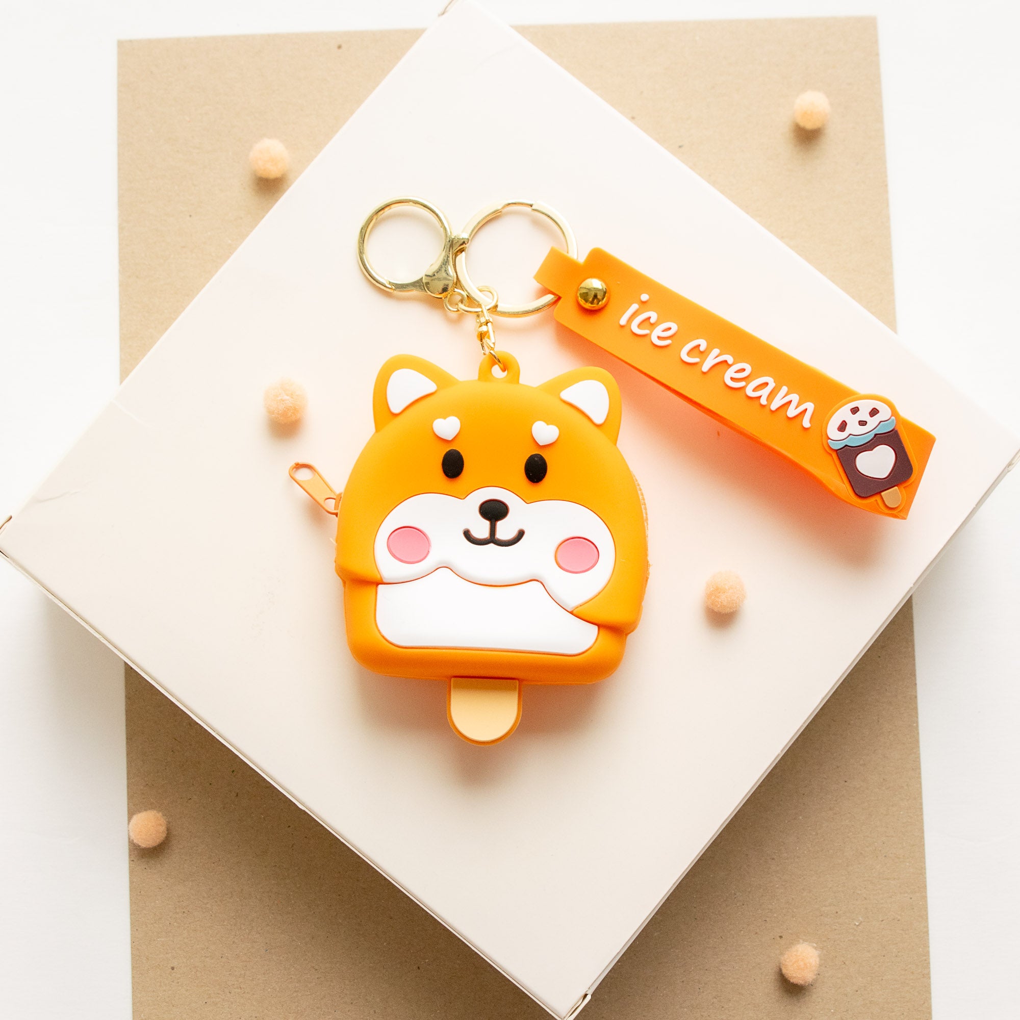 Porte Monnaie en silicone Glace Shiba Inu