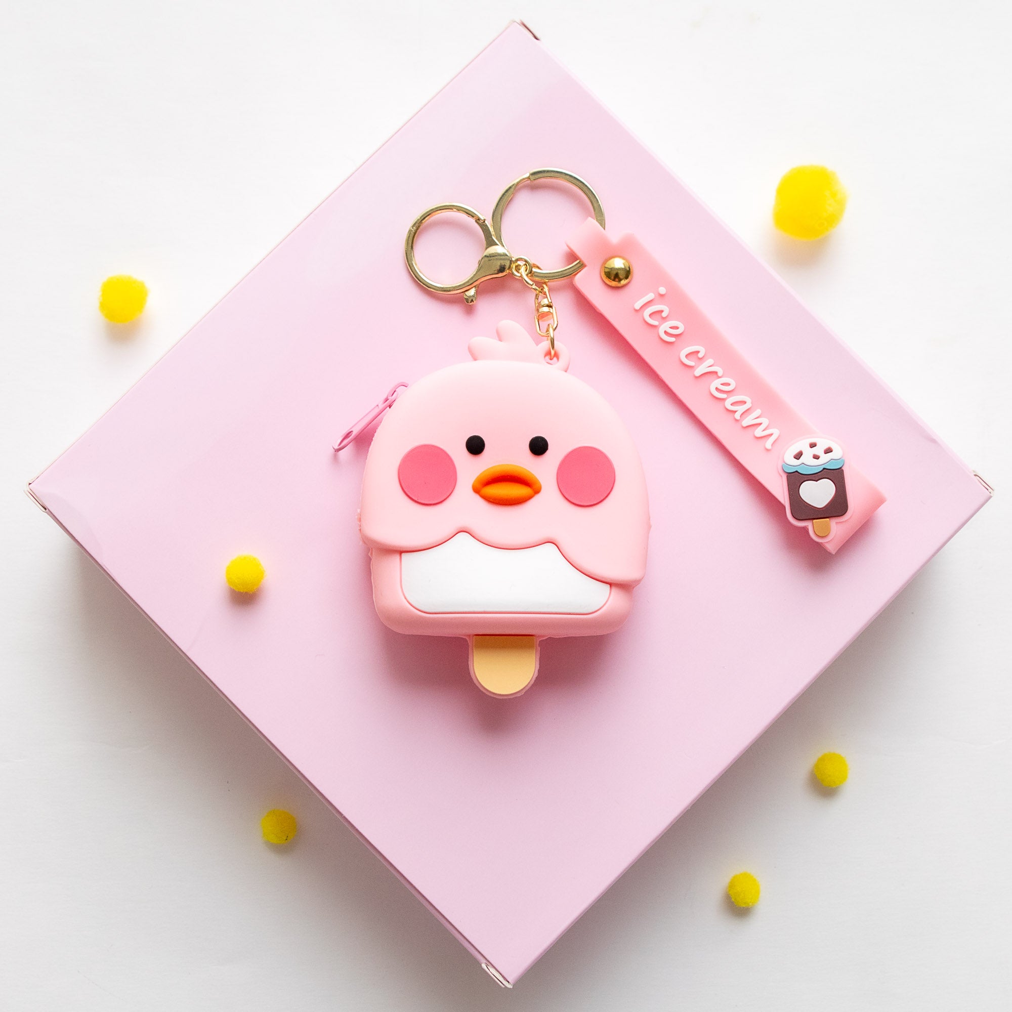 Porte Monnaie en silicone Poussin - Glace