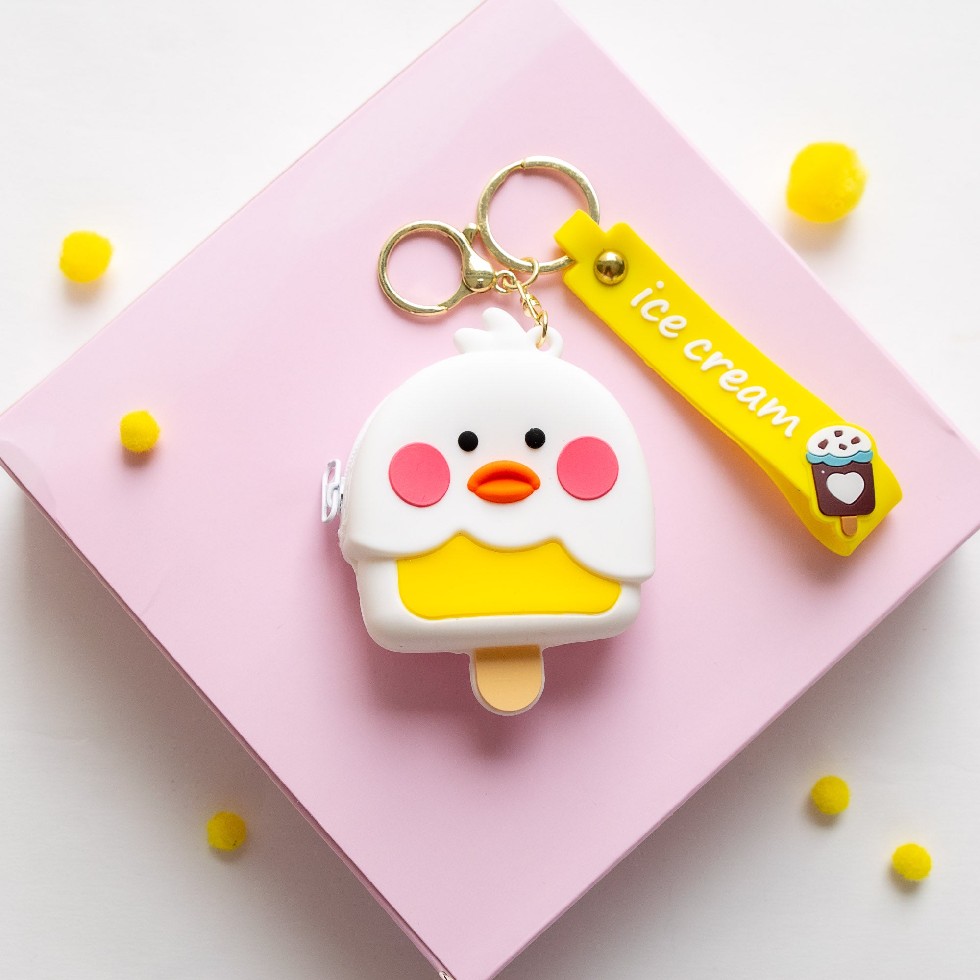 Porte Monnaie en silicone Poussin - Glace