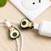 Protège-câble Kawaii USB Avocat & Chapeau