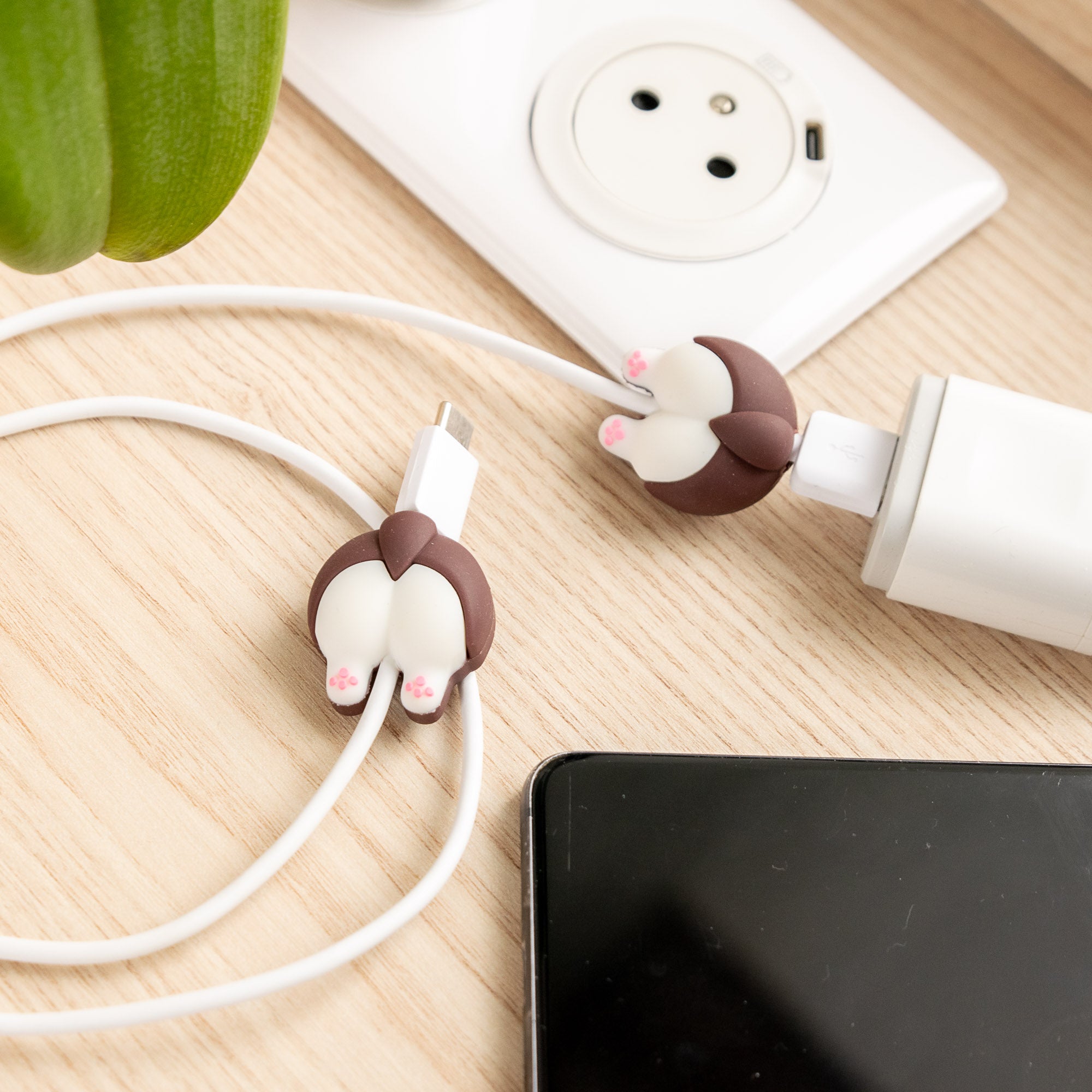 Protège-câble Kawaii USB Fesses de Shiba Inu