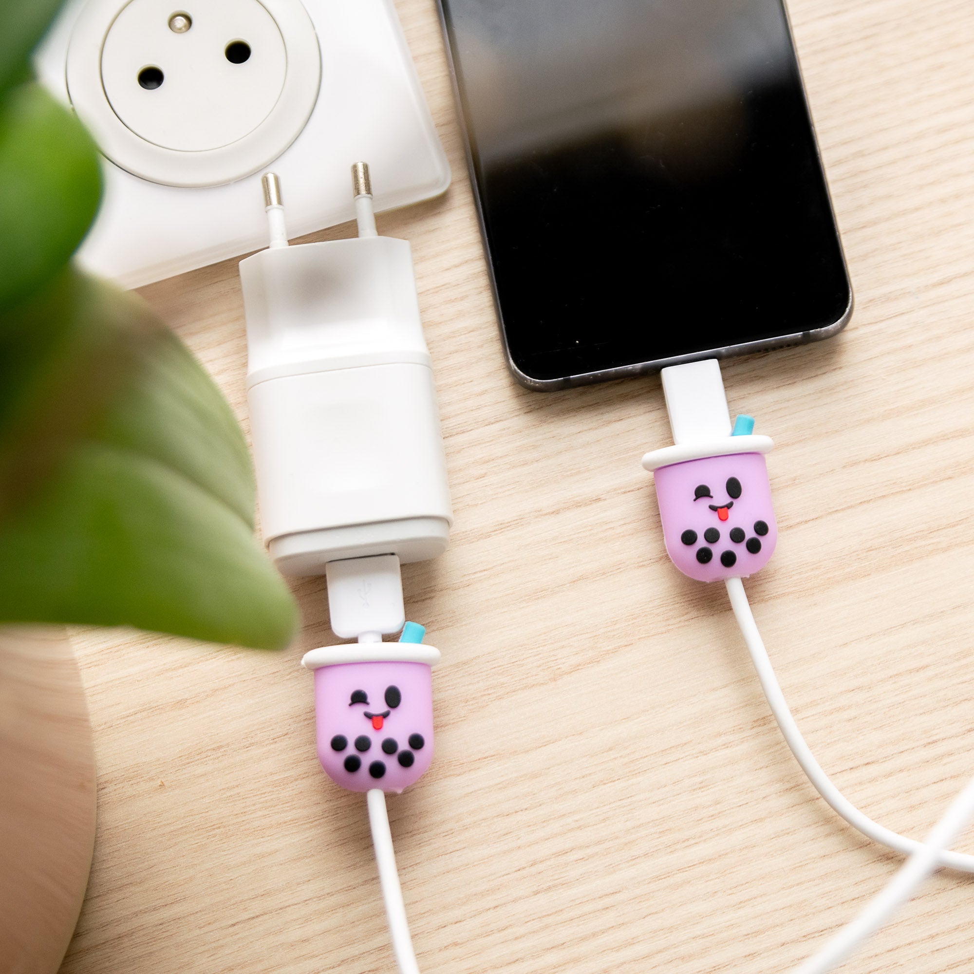 Protège-câble Kawaii USB Bubble Tea