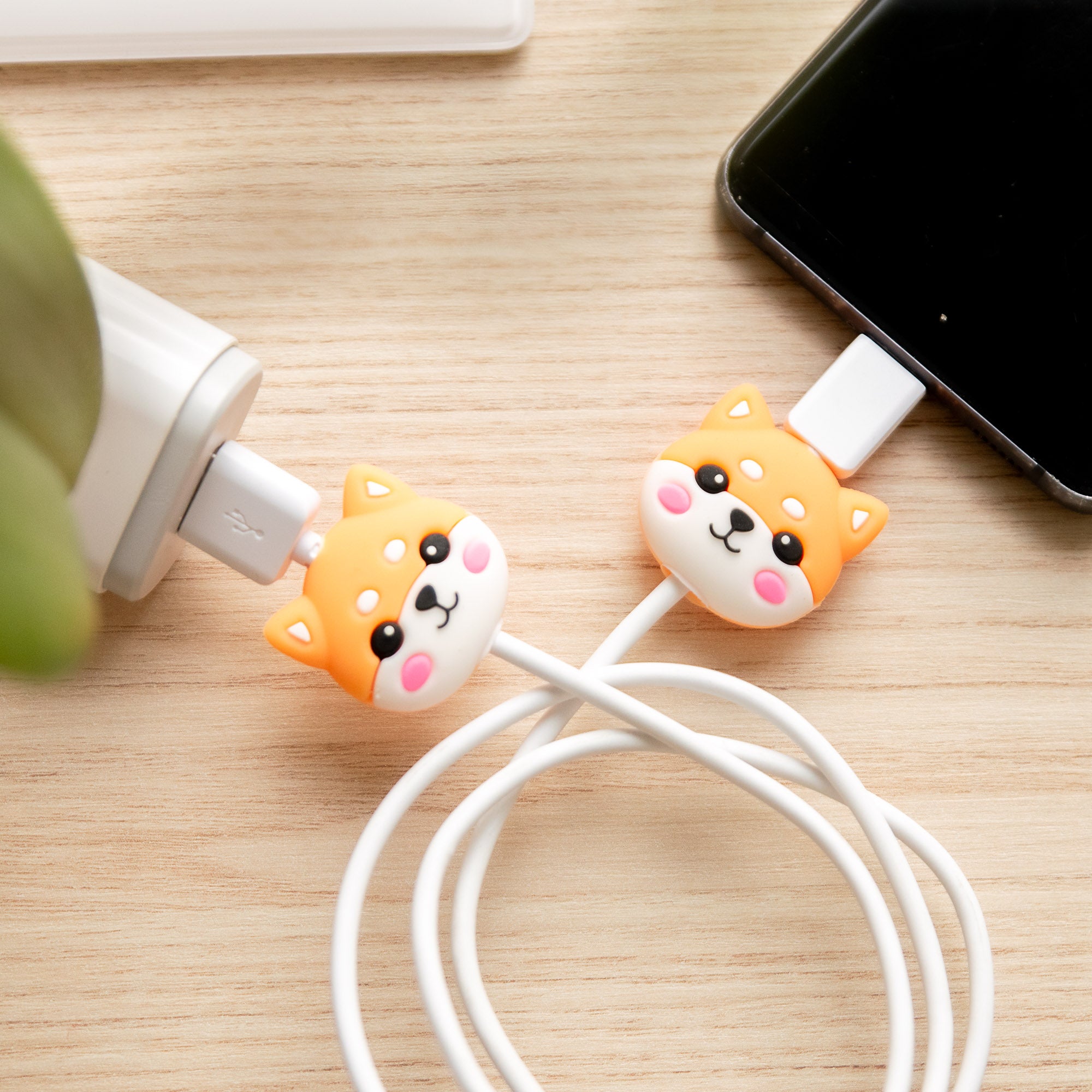 Protège-câble Kawaii USB Shiba Inu