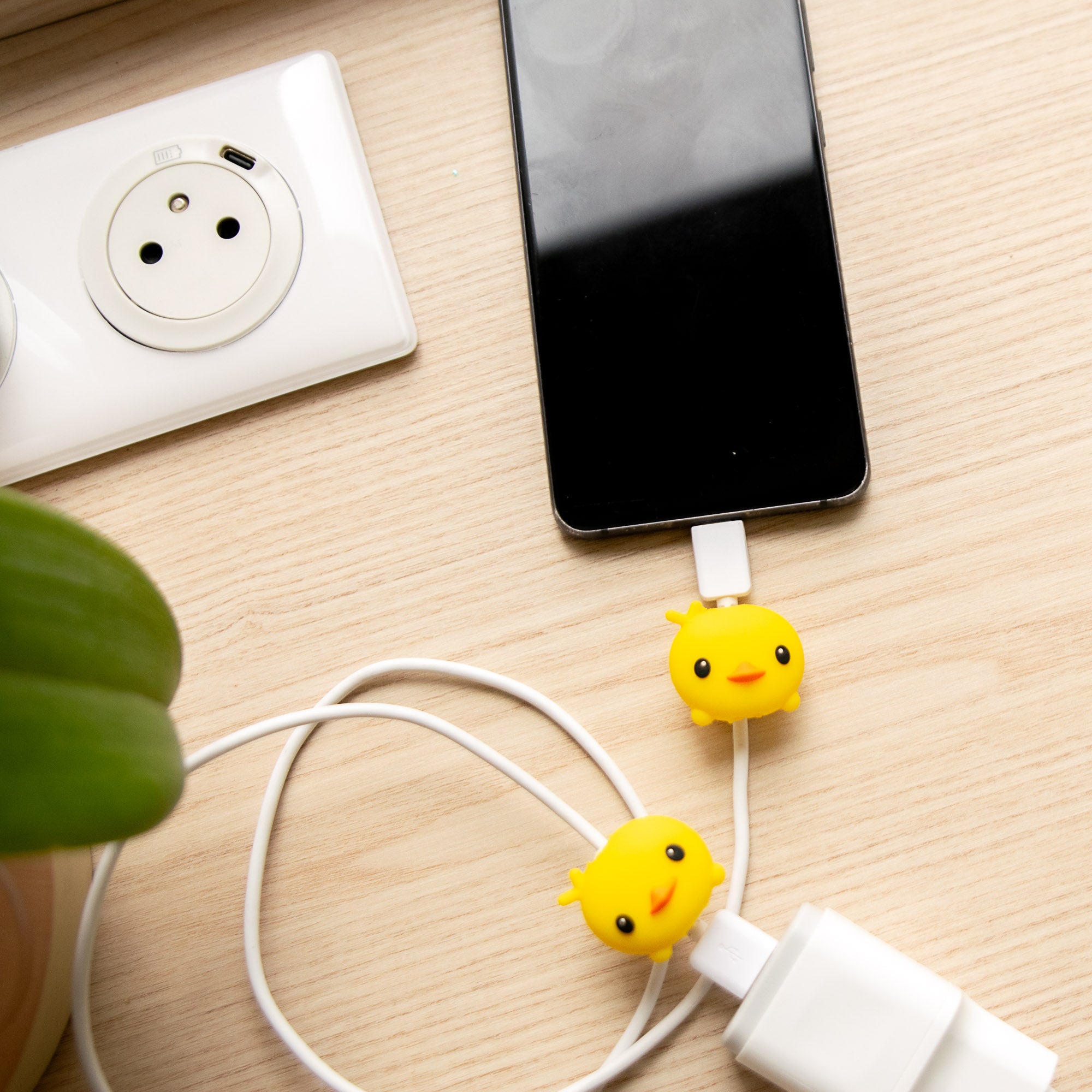 Protège-câble Kawaii USB Poussin