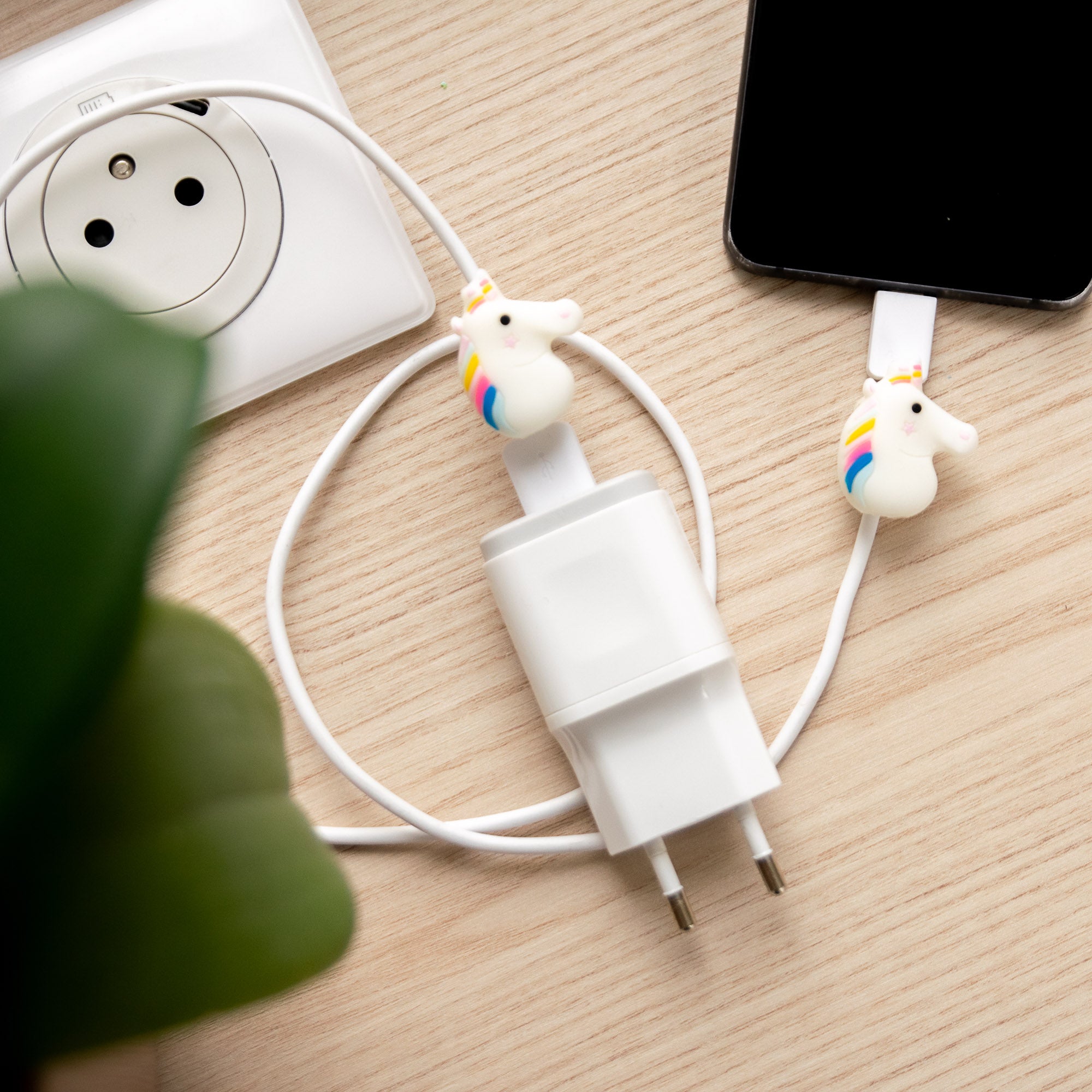 Protège-câble Kawaii USB Licorne