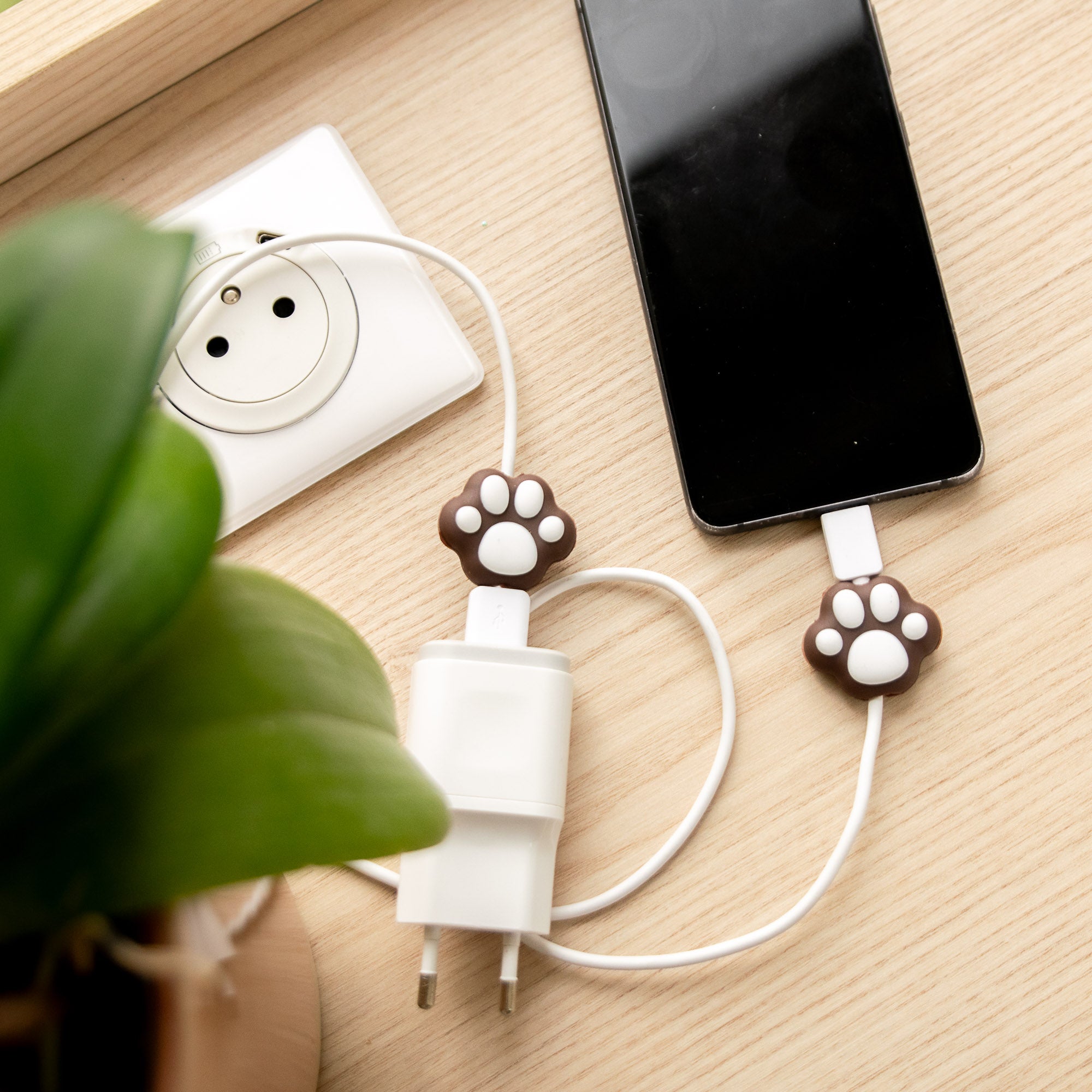 Protège-câble Kawaii USB Patte de Chat