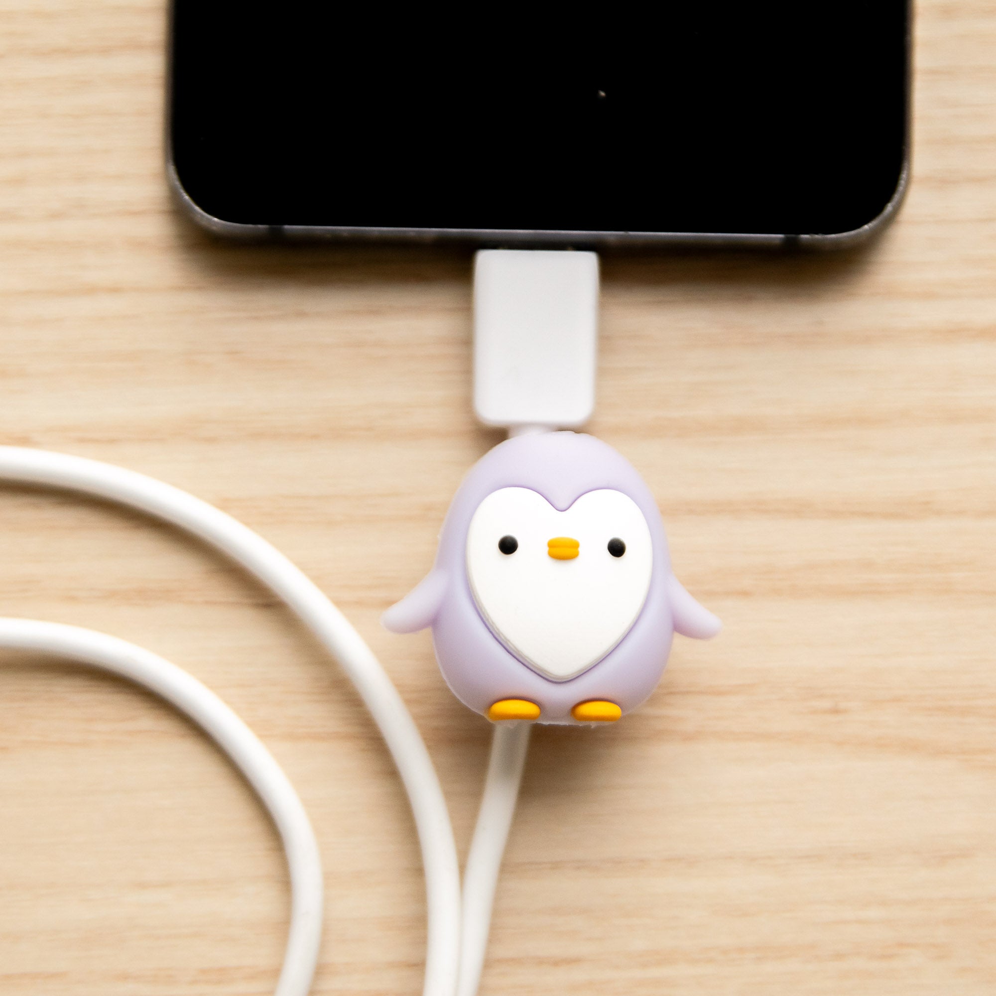 Protège-câble Kawaii USB Pingouin