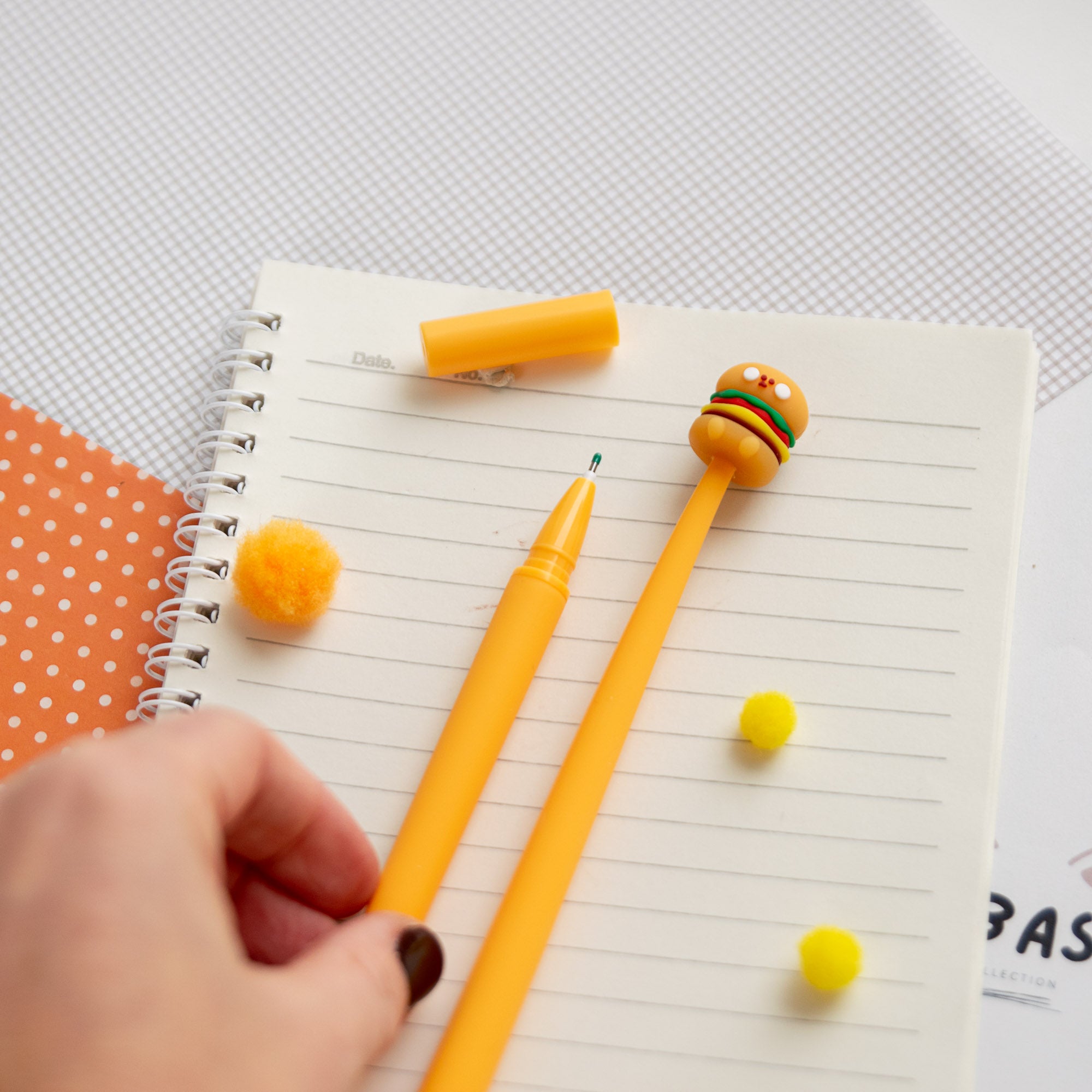 Stylo Souple à Secouer - Ourson Cheeseburger