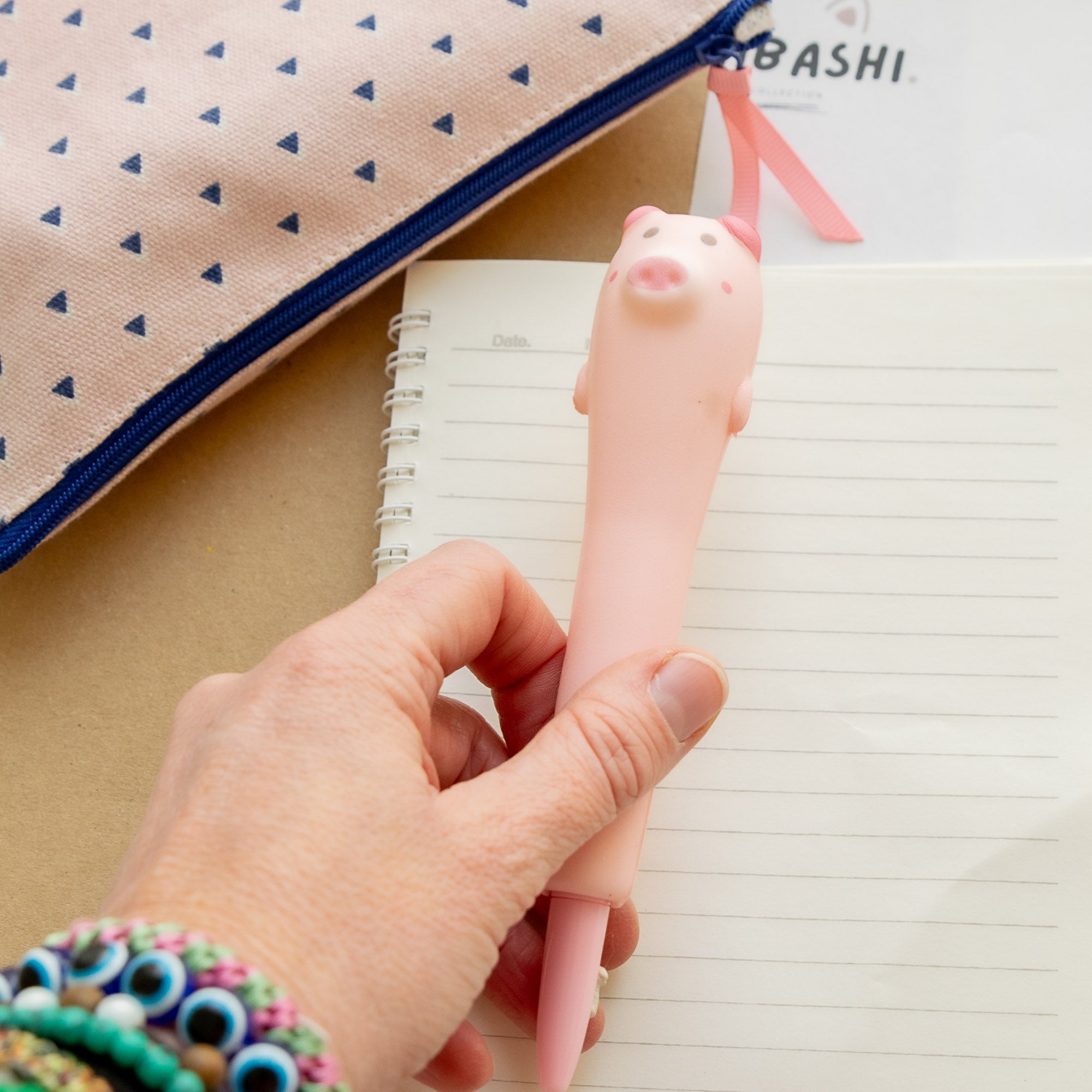 Stylo Squishy Anti-stress Cochon
