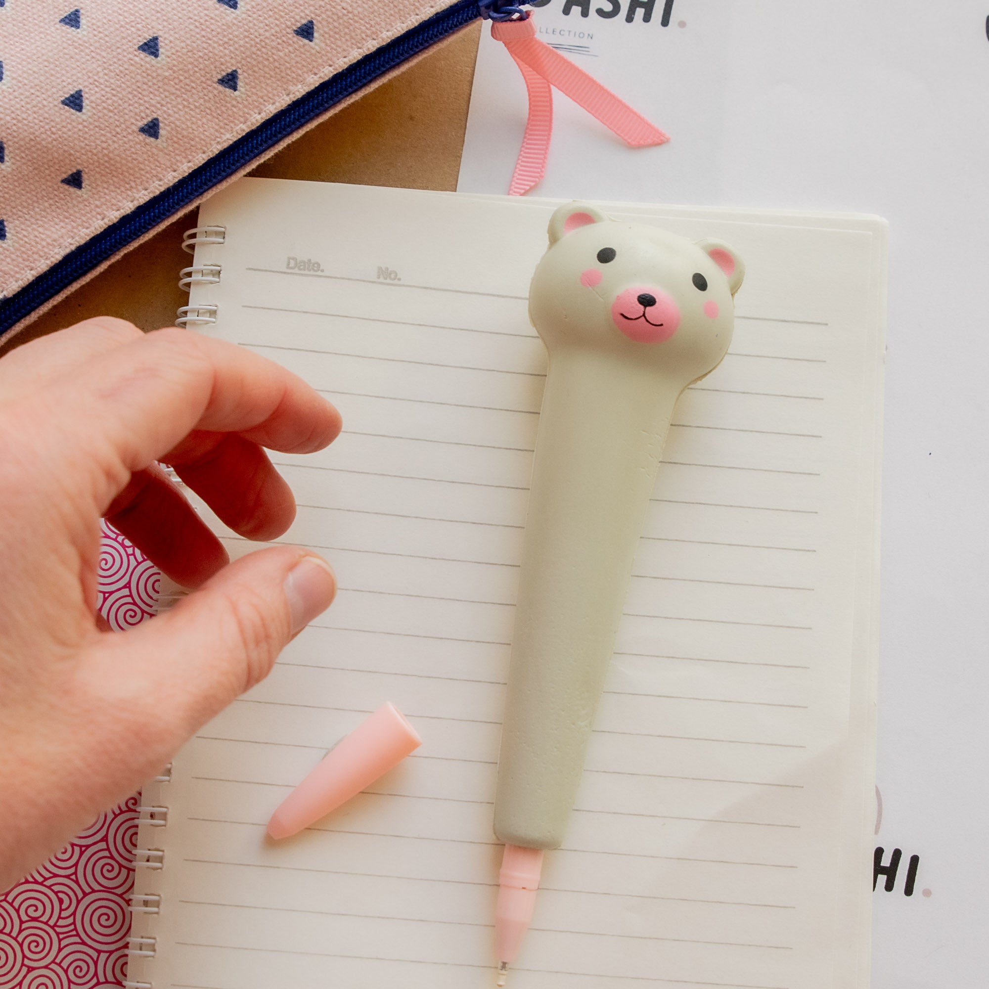 Stylo Squishy Anti-stress Ourson