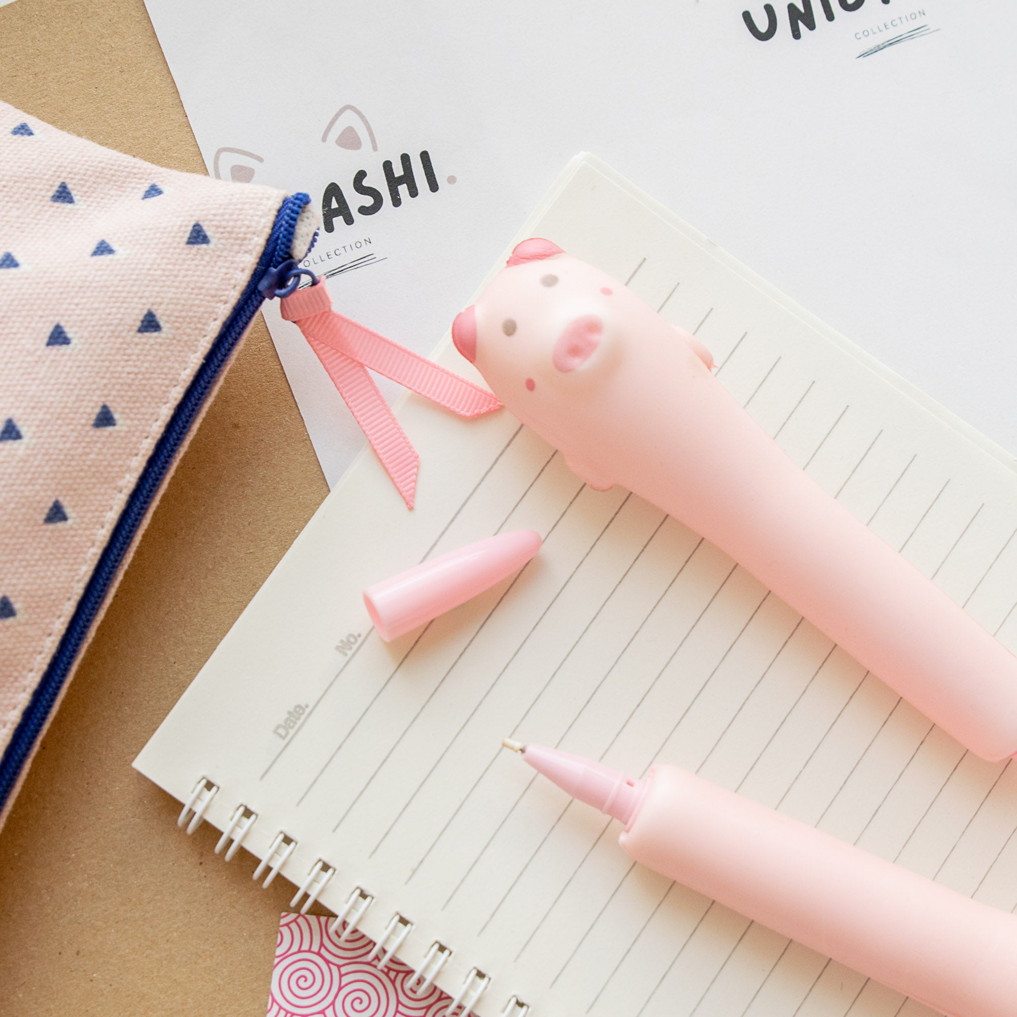 Stylo Squishy Anti-stress Cochon