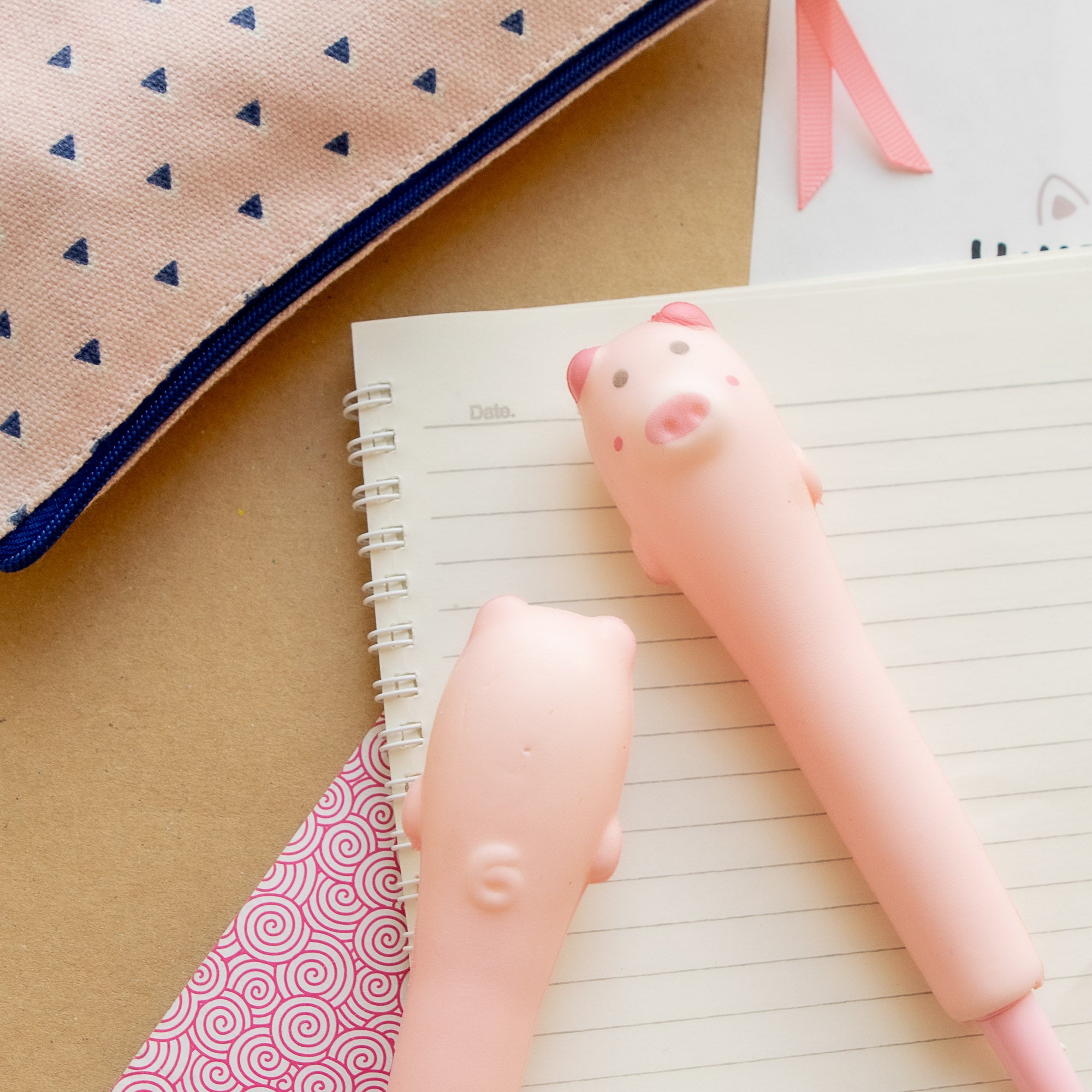 Stylo Squishy Anti-stress Cochon