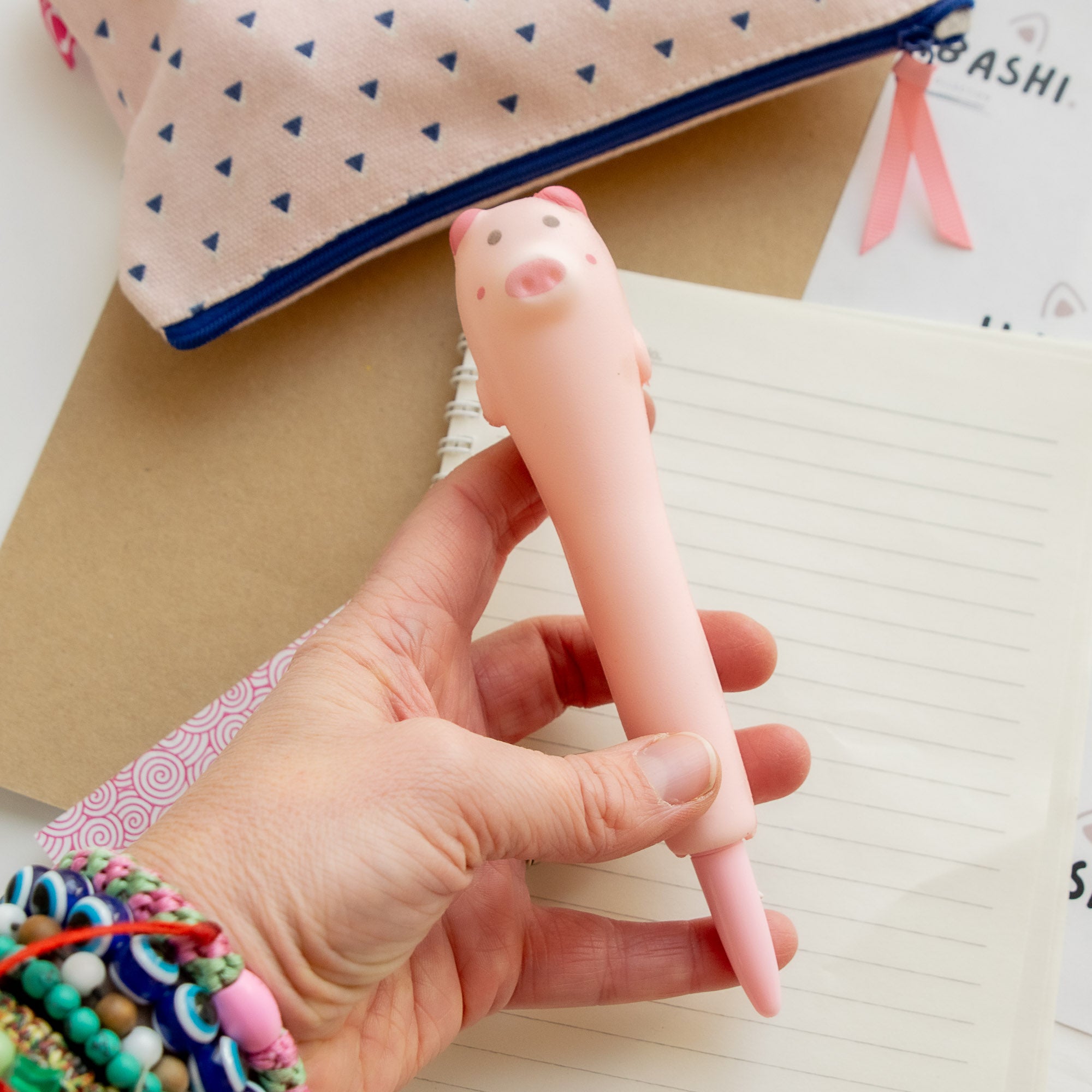 Stylo Squishy Anti-stress Cochon