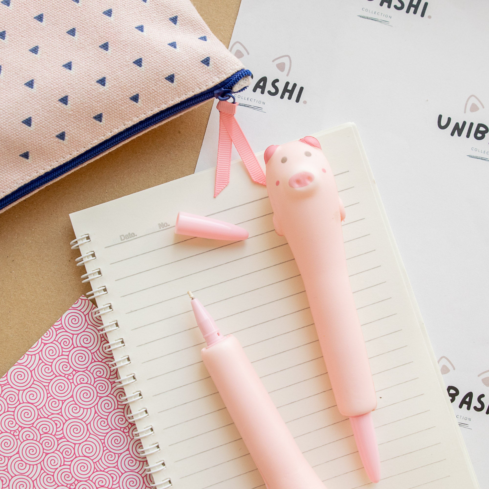 Stylo Squishy Anti-stress Cochon