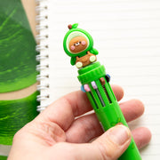 Stylo Kawaii 10 couleurs - Ourson Avocat