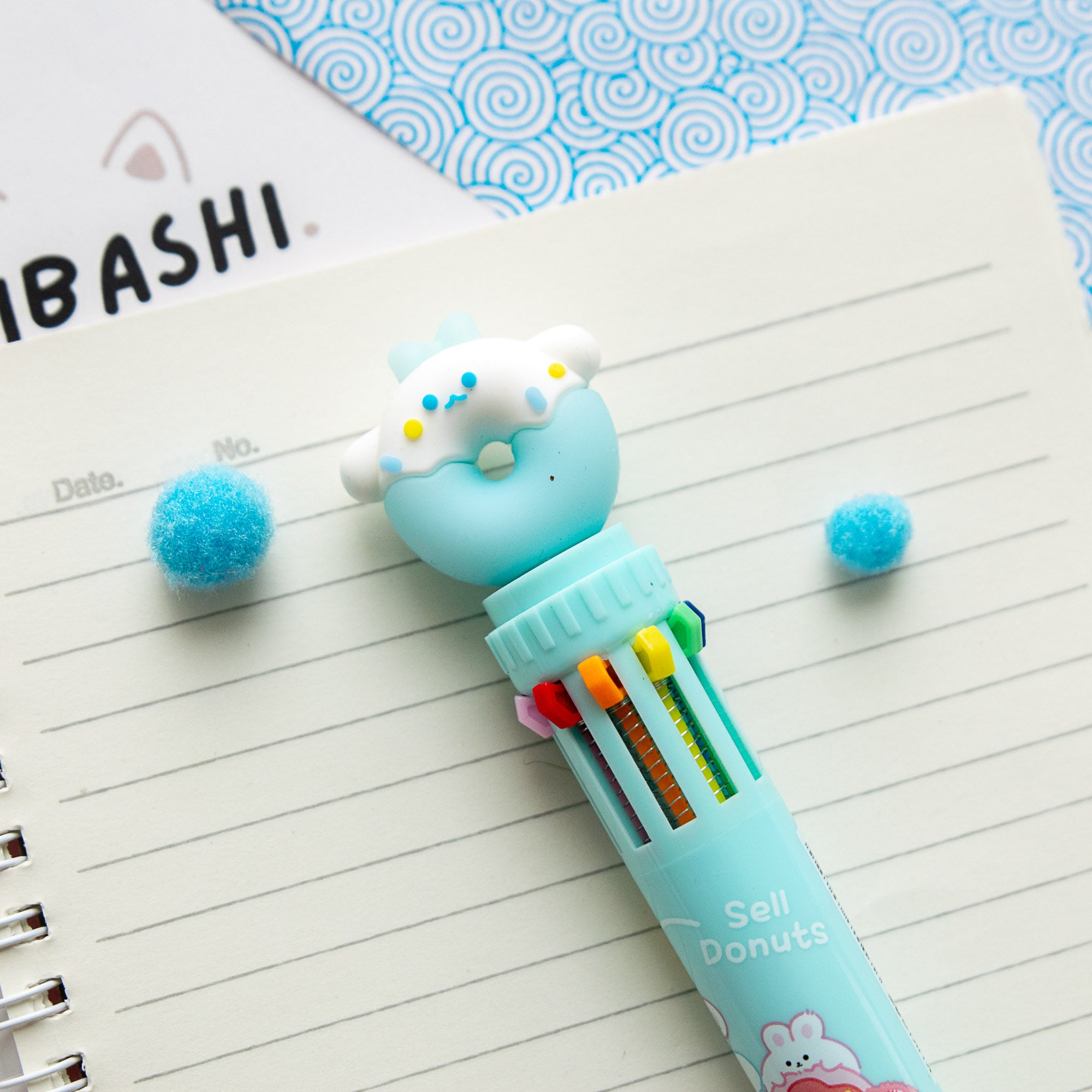 Stylo Kawaii 10 couleurs - Donut