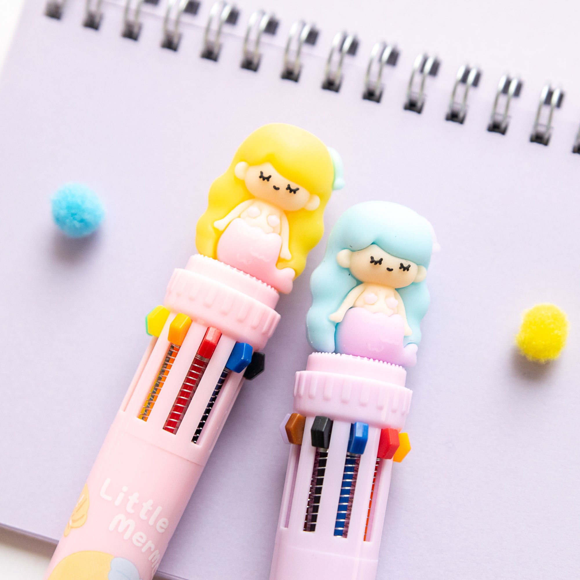 Stylo Kawaii 10 couleurs - Sirène