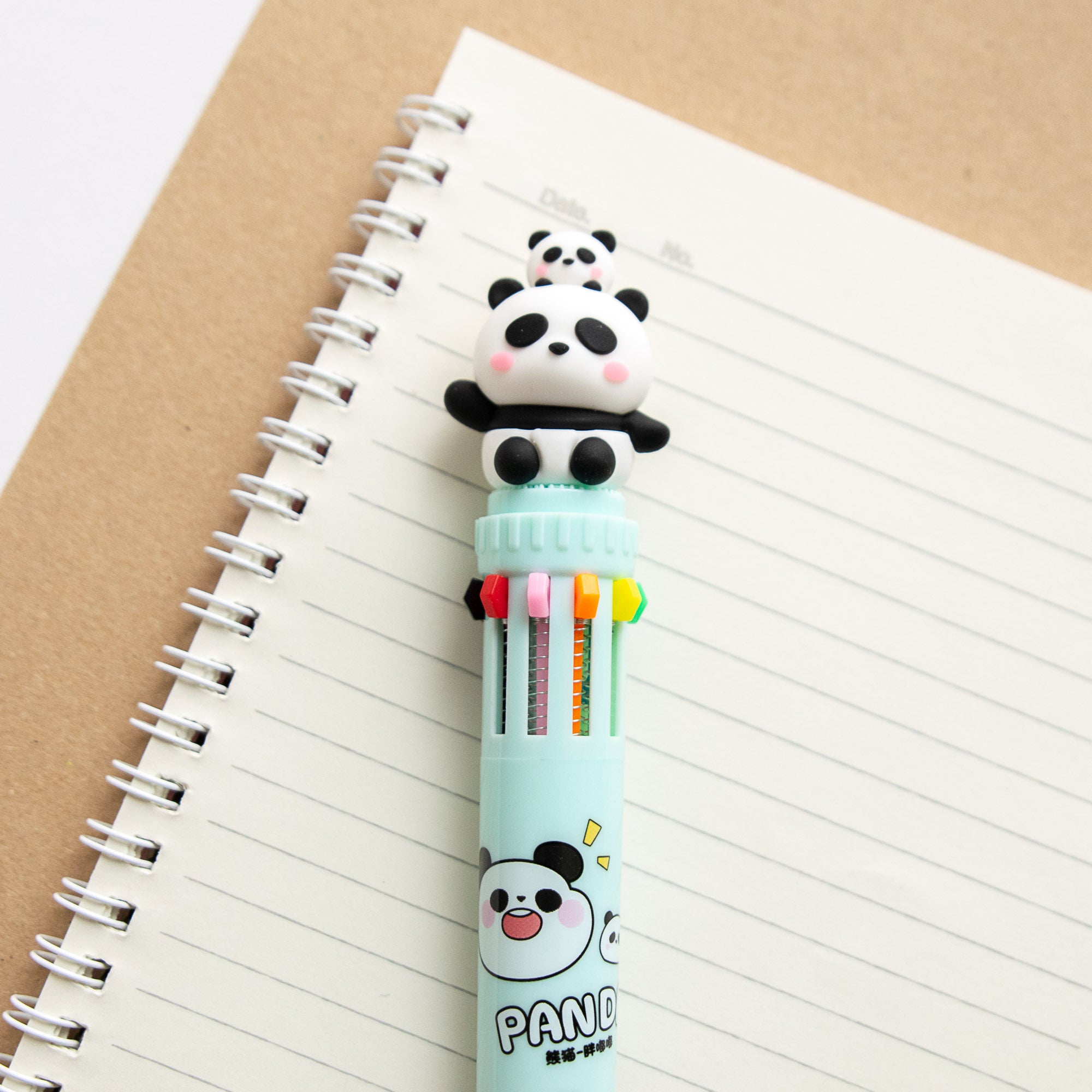Stylo Kawaii 10 couleurs - Panda